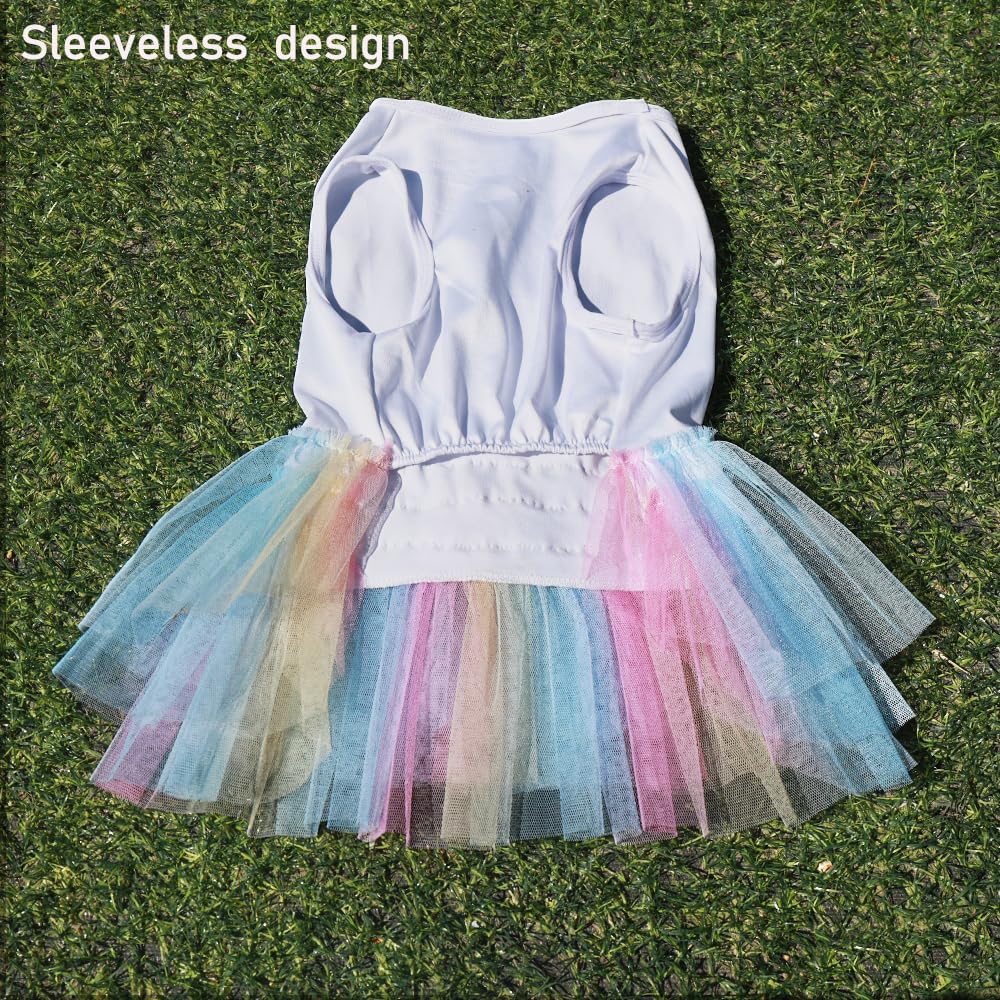 Aniac White Dog Dress, Summer Clothes For Small Girl, Spring Puppy Princess Dress, Cat Outfit, Pet Clothing For Cats Kitten Chih