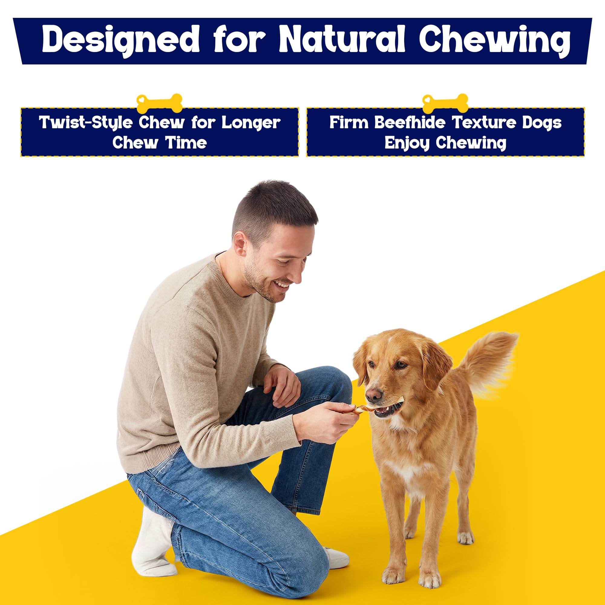 Beefeaters Beefhide 5in Twist with Real Chicken, 26oz - Protein-Rich Dog Treats for Clean Teeth, Ideal for Training & All Dog Si