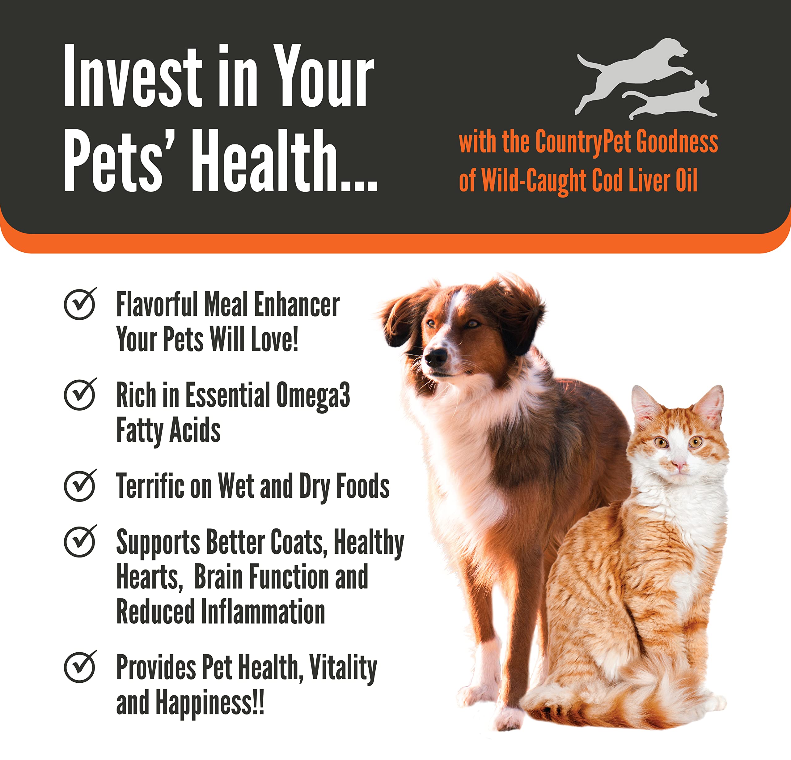 Wild Caught Pure Cod Liver Oil 16oz Highest Omega 3 1150mg/tsp, Highest Purity, High EPA/DHA, Vitamin A & D - Reduces Itching, H