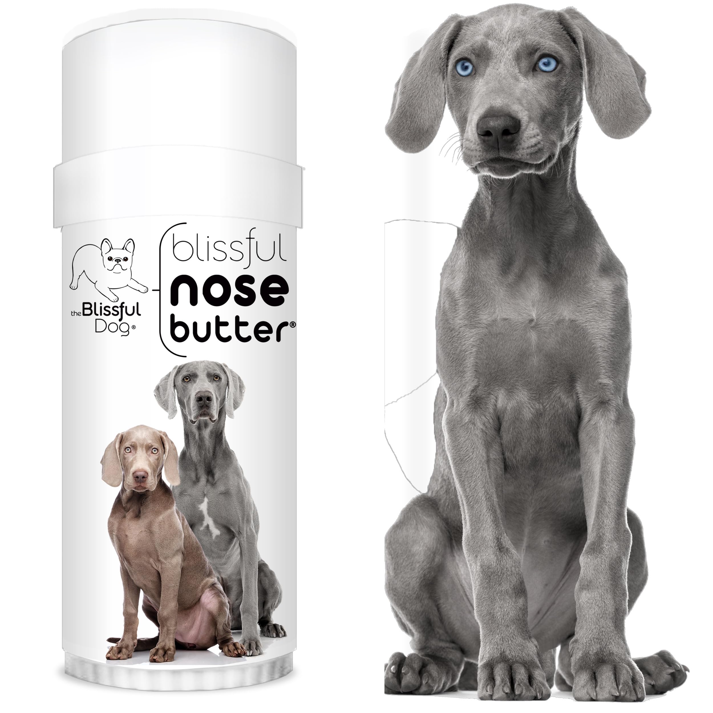 The Blissful Dog Weimaraner Nose Butter, Versatile Dog Nose Balm for Dry Nose, Handcrafted Nose Moisturizer, Easy-to-Apply Dog E