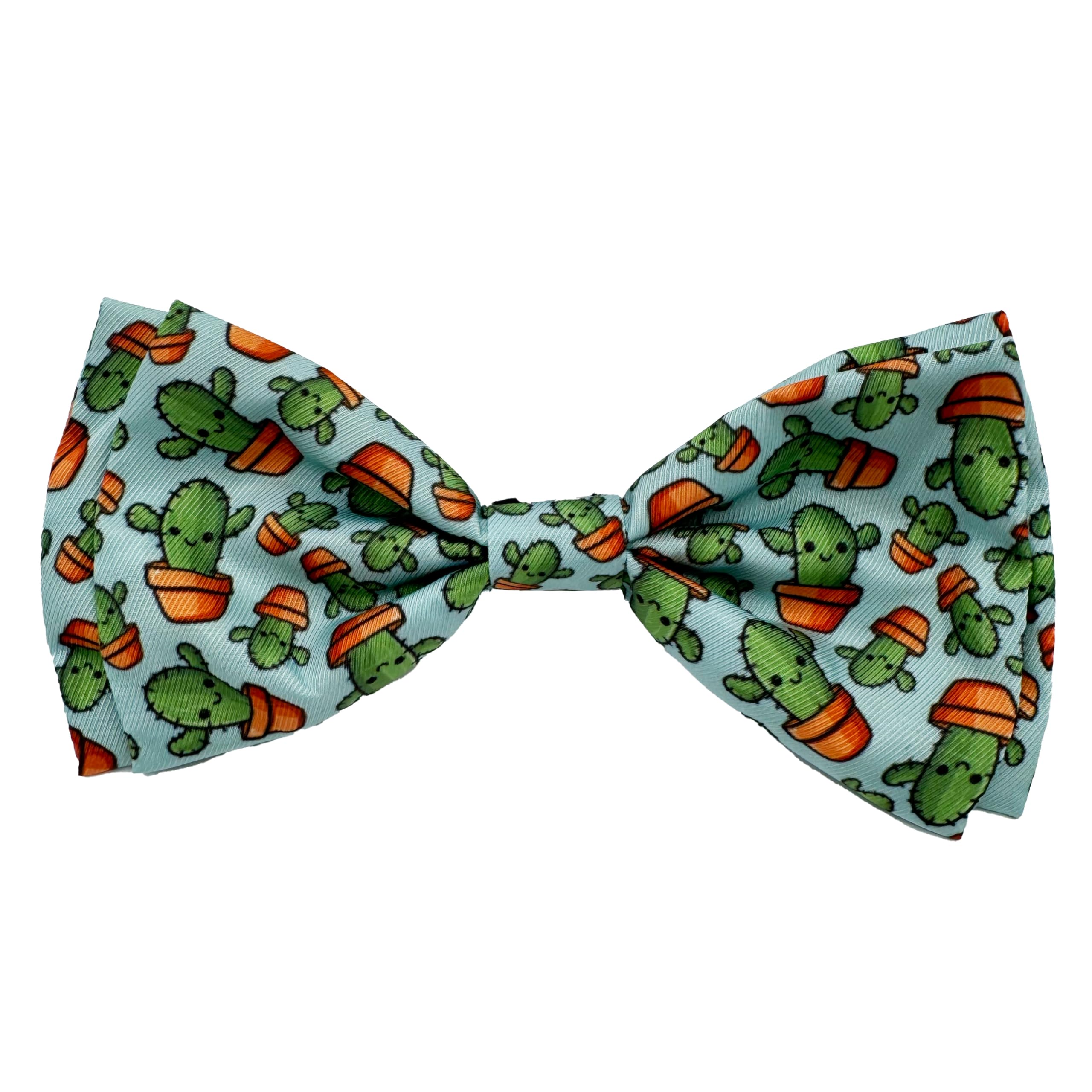 Huxley & Kent Bow Tie For Pets - I'M Prickly Cactus (Large) - Spring Bow Tie Collar Attachment - Fun Collar Accessory For Dogs &