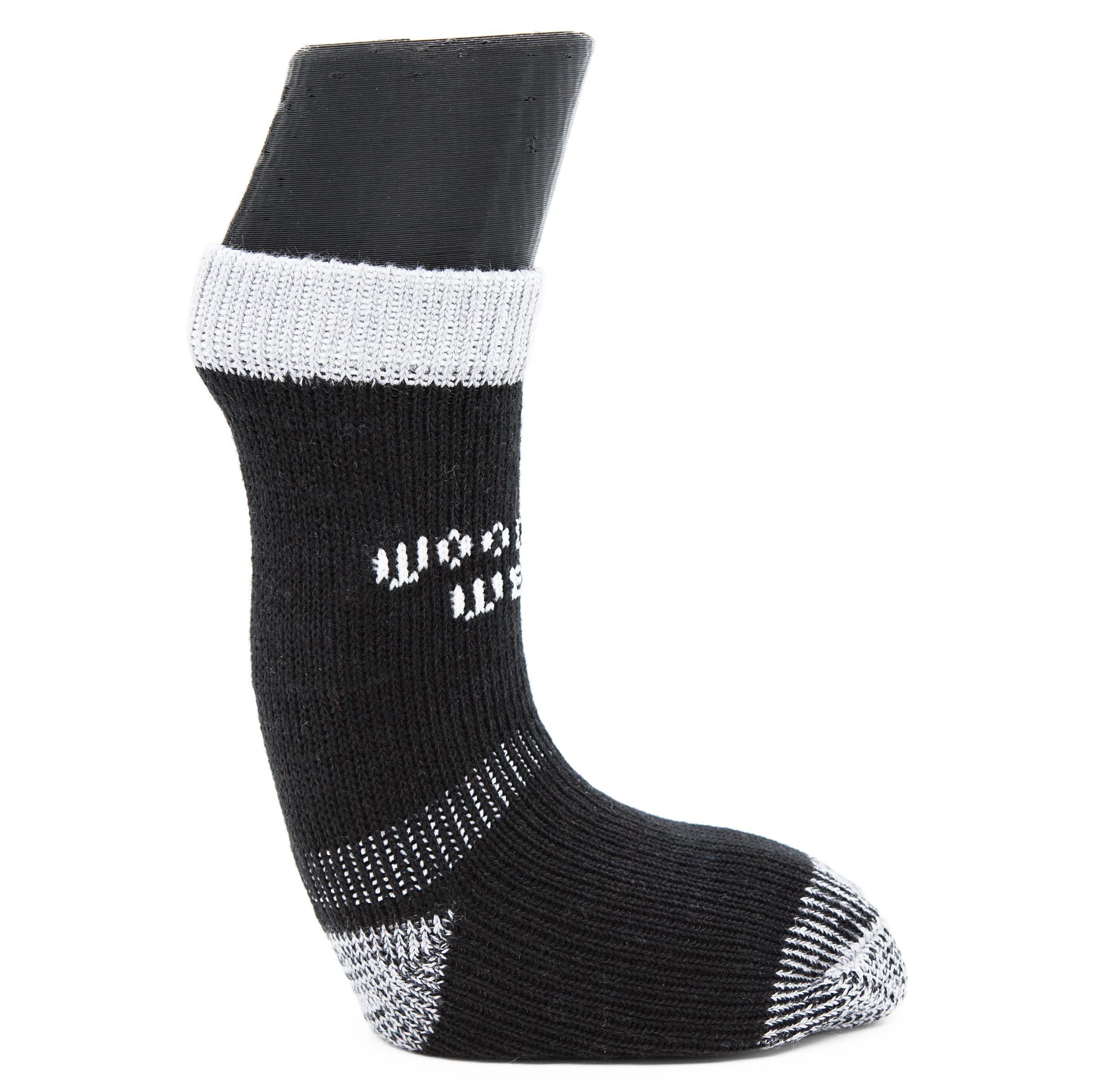 Woodrow Wear, Power Paws Greyhound Edition Reinforced Foot Dog Socks, Black Grey, M, Fits 40-70 pounds