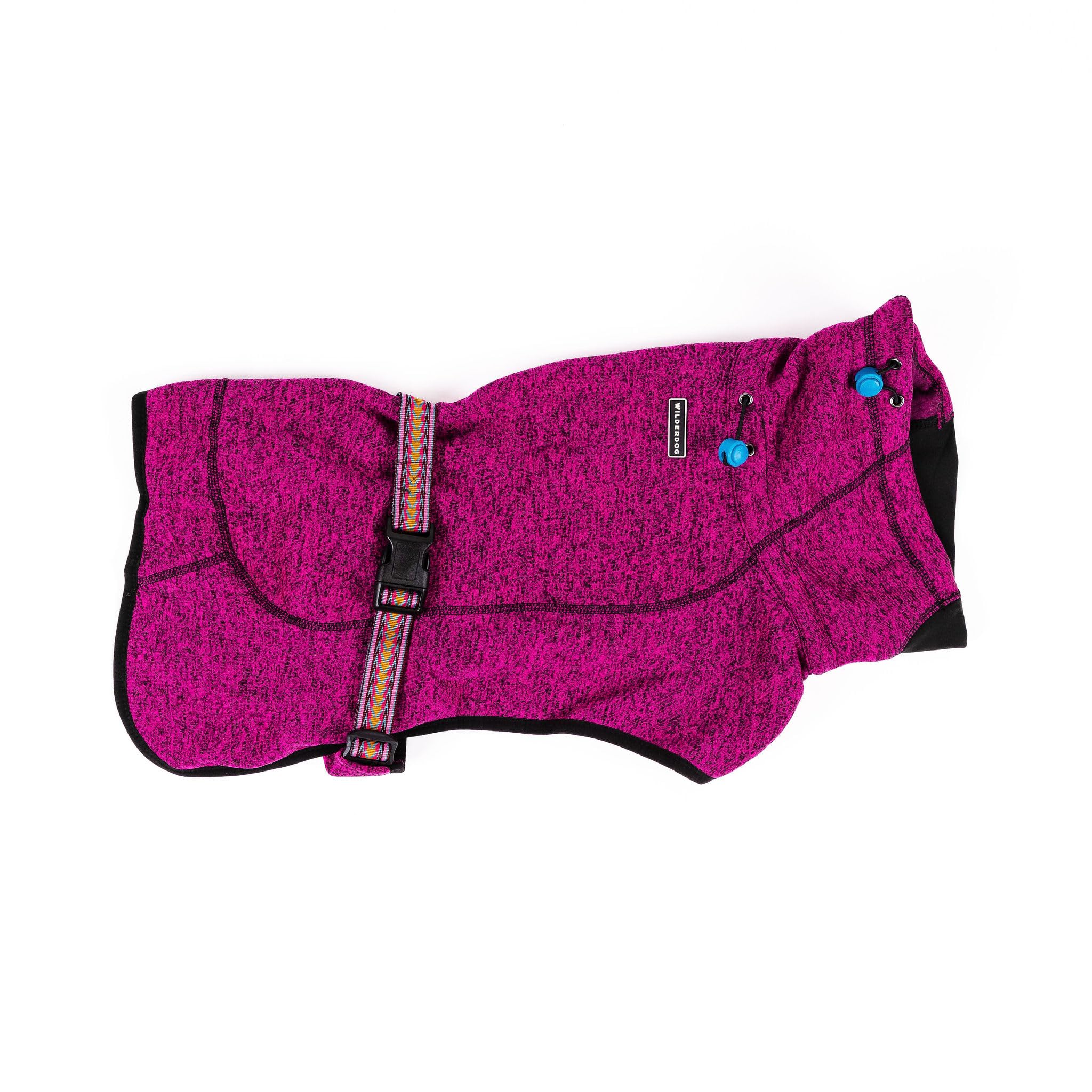 Wilderdog Fleece Dog Jacket With Neoprene Neck Gaiter - Small - Berry