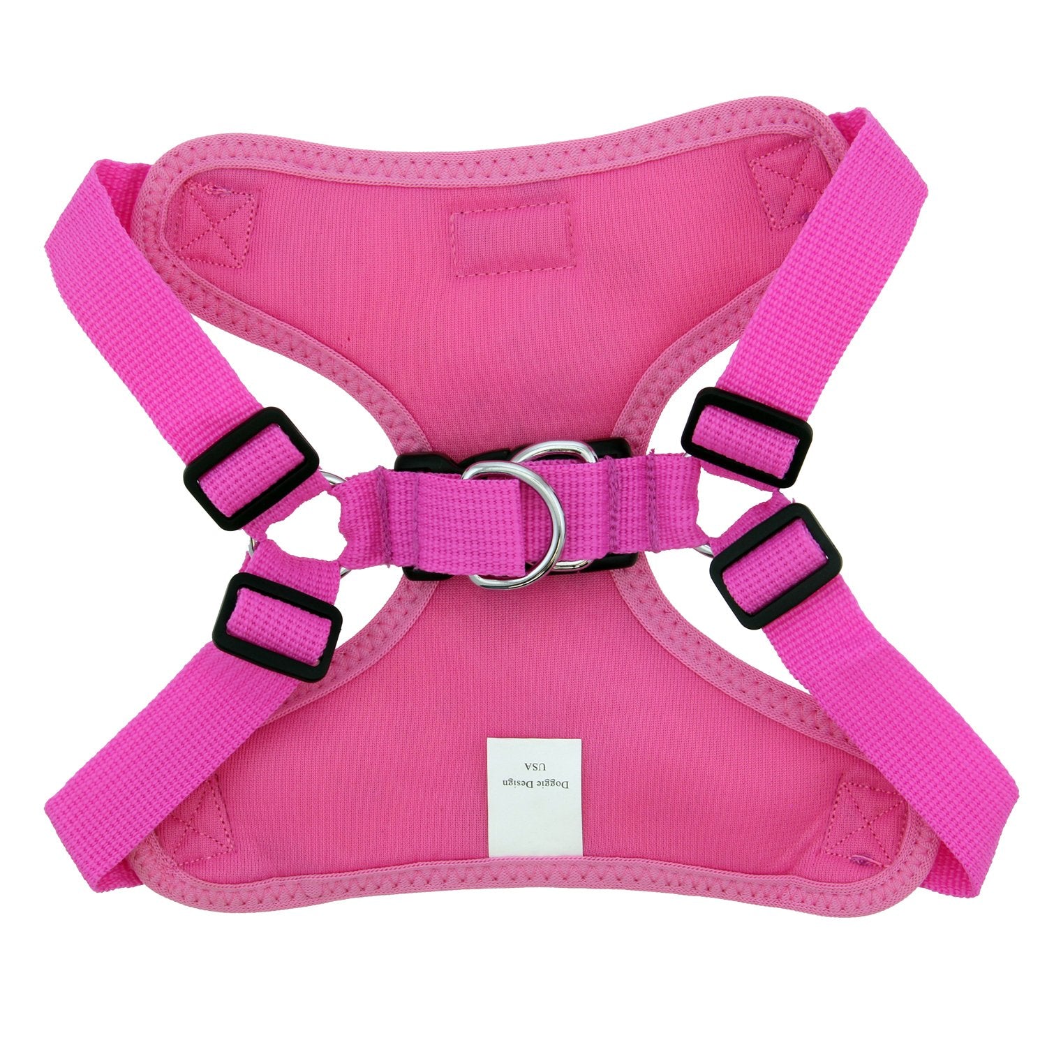 Doggie Design Soft Lightweight Wrap And Snap Choke Free Dog Harness - Maui Pink (Xs)