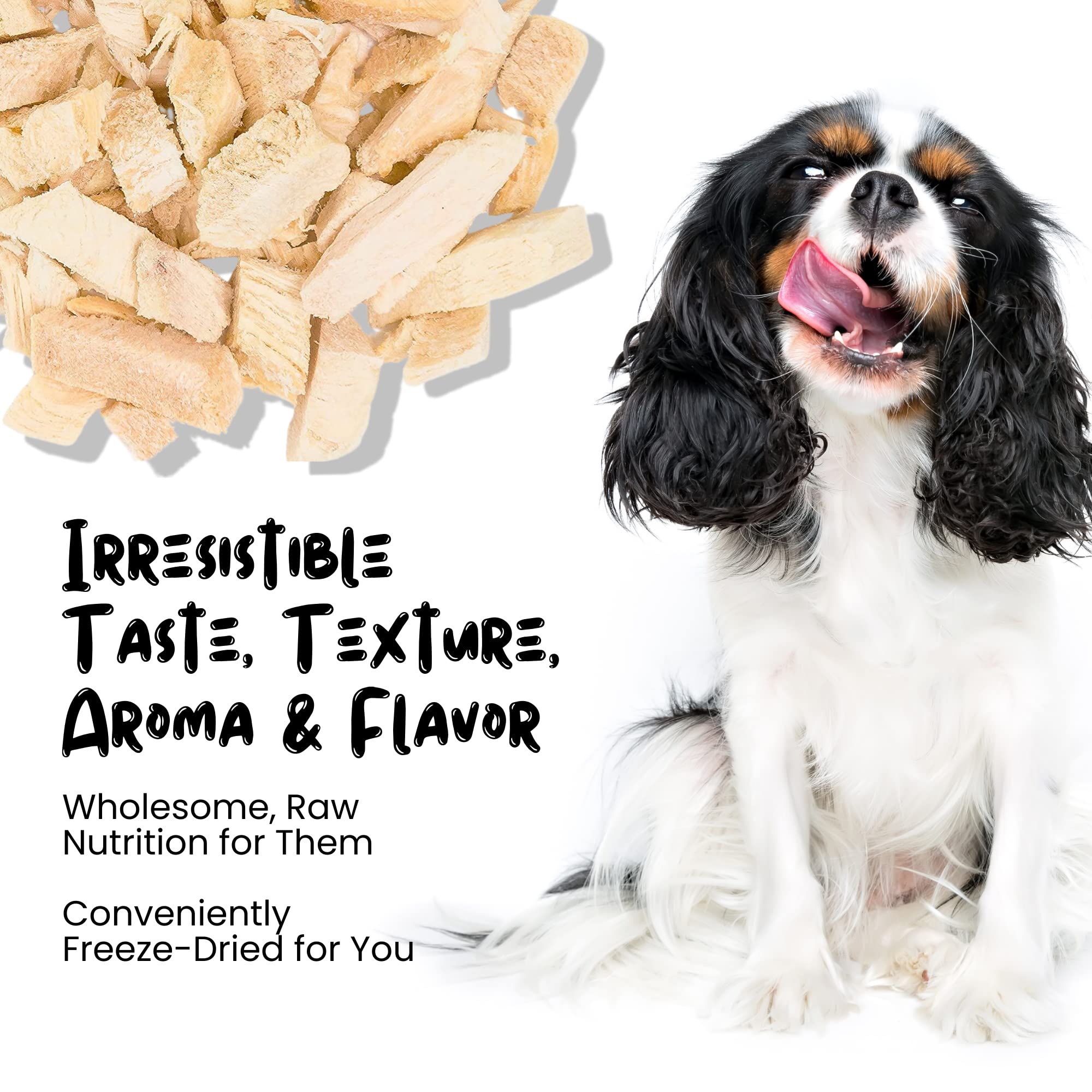 SPRANKLES Freeze Dried Chicken Treats for Cats & Dogs -1LB Big Bag Single Ingredient Chicken Breast All Natural Grain-Free, High