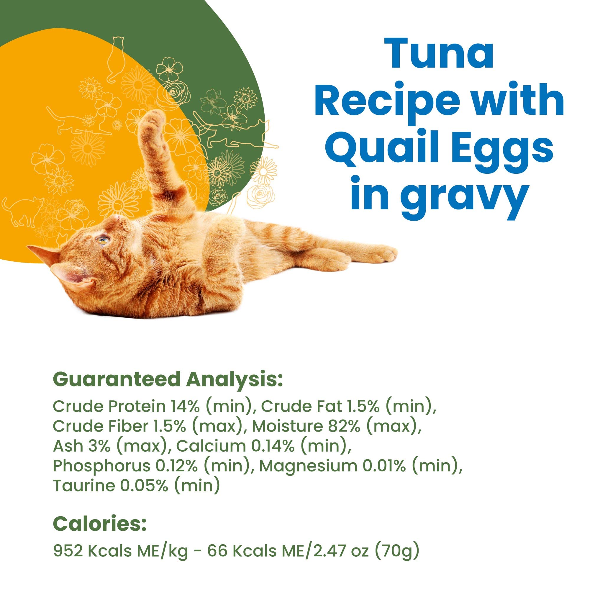 Almo Nature HQS Complete Tuna With Quail Egg In Gravy , Grain Fre, Adult Cat Canned Wet Food, Flaked.