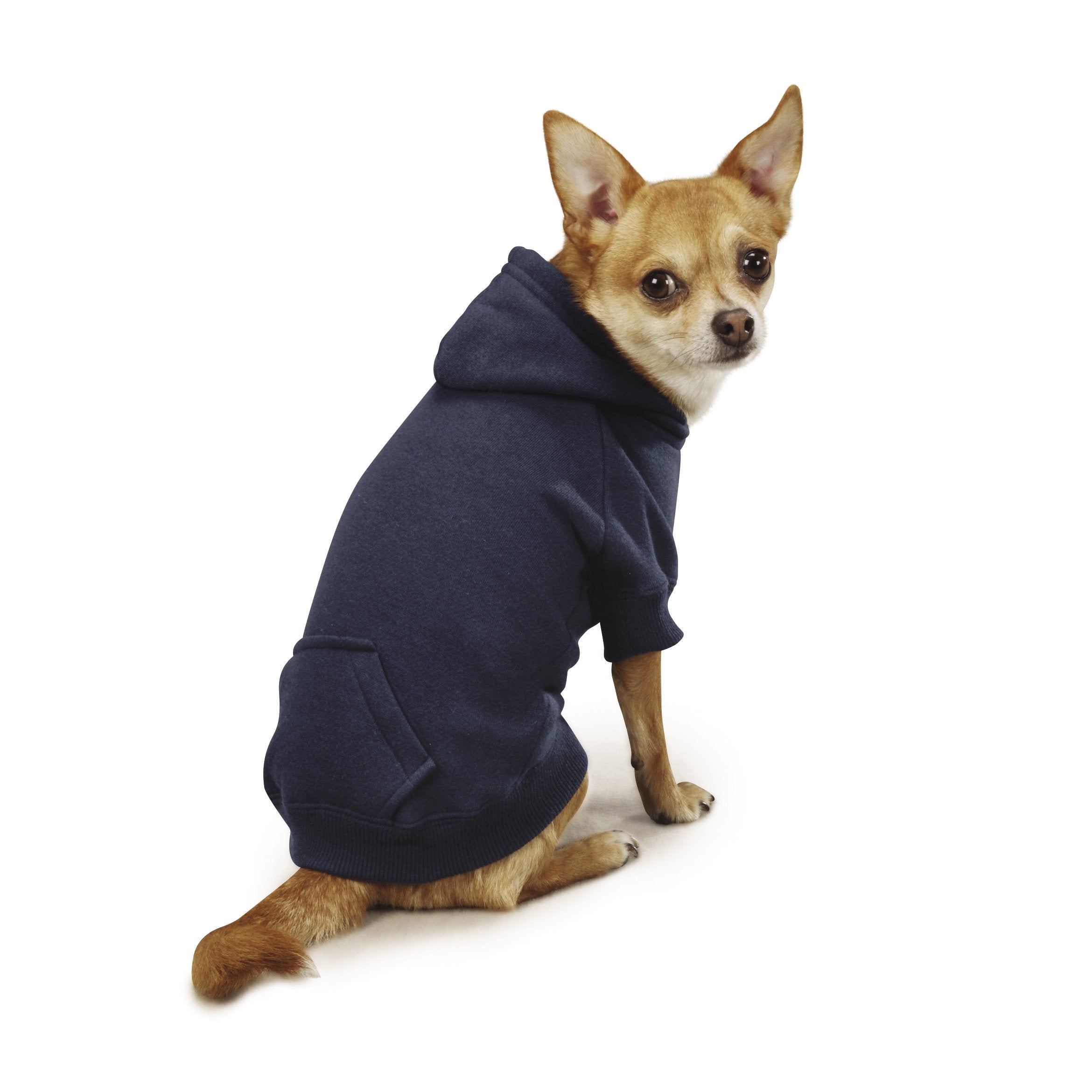 Casual Canine Basic Hoodie For Dogs, 8' Xs, Navy