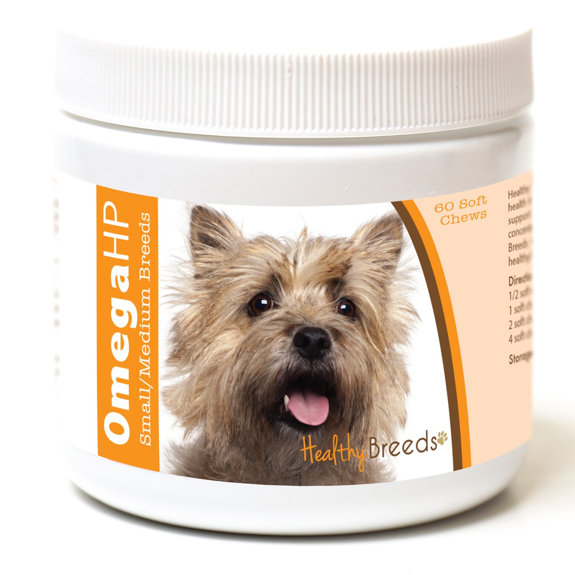 Healthy Breeds Cairn Terrier Omega HP Fatty Acid Skin and Coat Support Soft Chews 60 Count