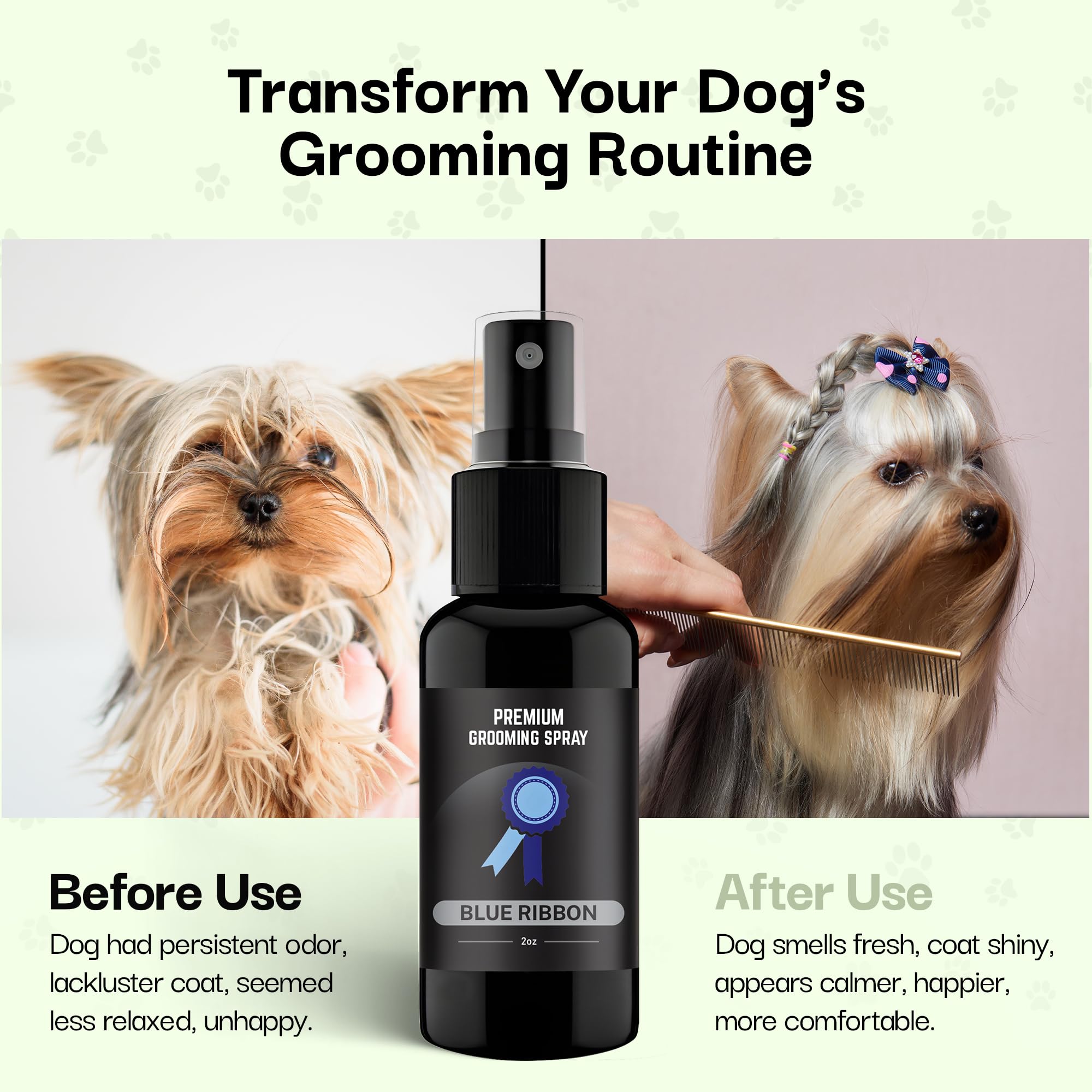 605Products Premium Dog Cologne & Odor Eliminator - Long Lasting Puppy Perfume, Deodorant & Essential Oils Grooming Spray, 2Oz B