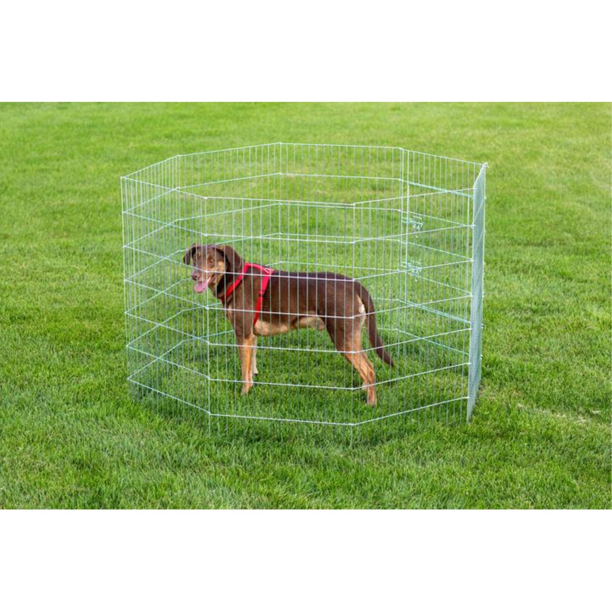 Prevue Pet Products 40142 Exercise Pen for Dogs, Silver