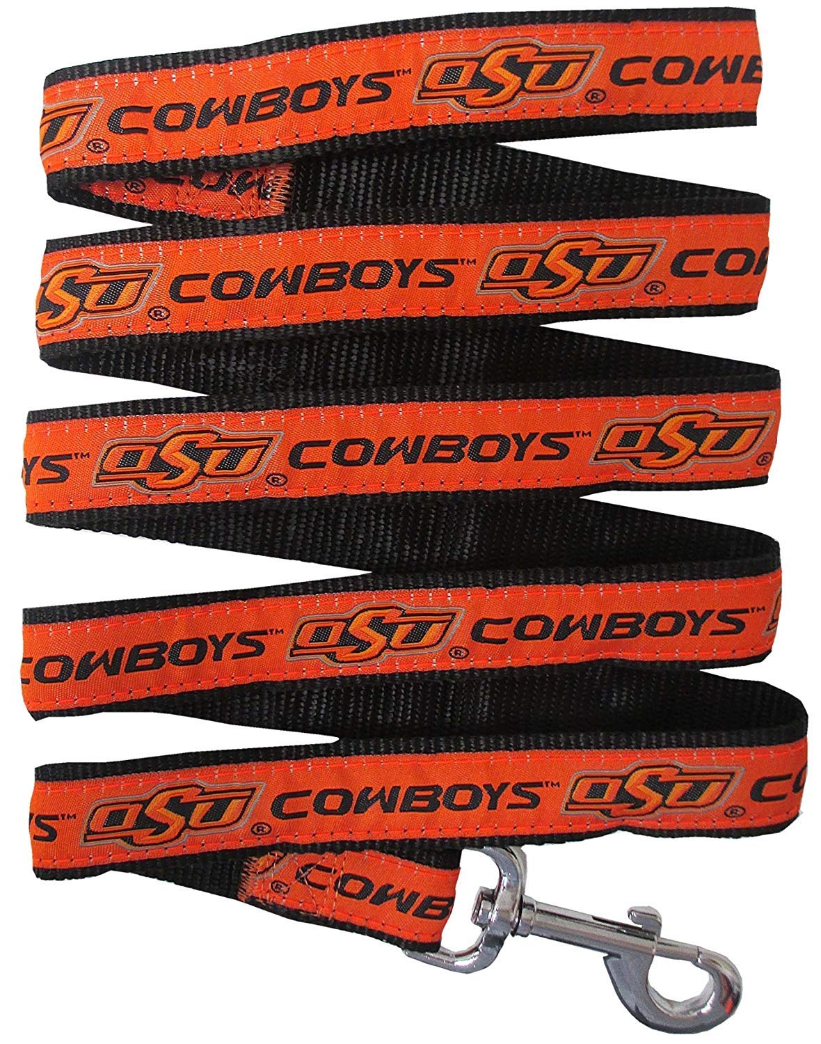 Ncaa Pet Leash, Large, Oklahoma State Cowboys, Dog Leash, Shiny & Colorful Leash For Dogs & Cats Licensed By The Ncaa, Old Versi