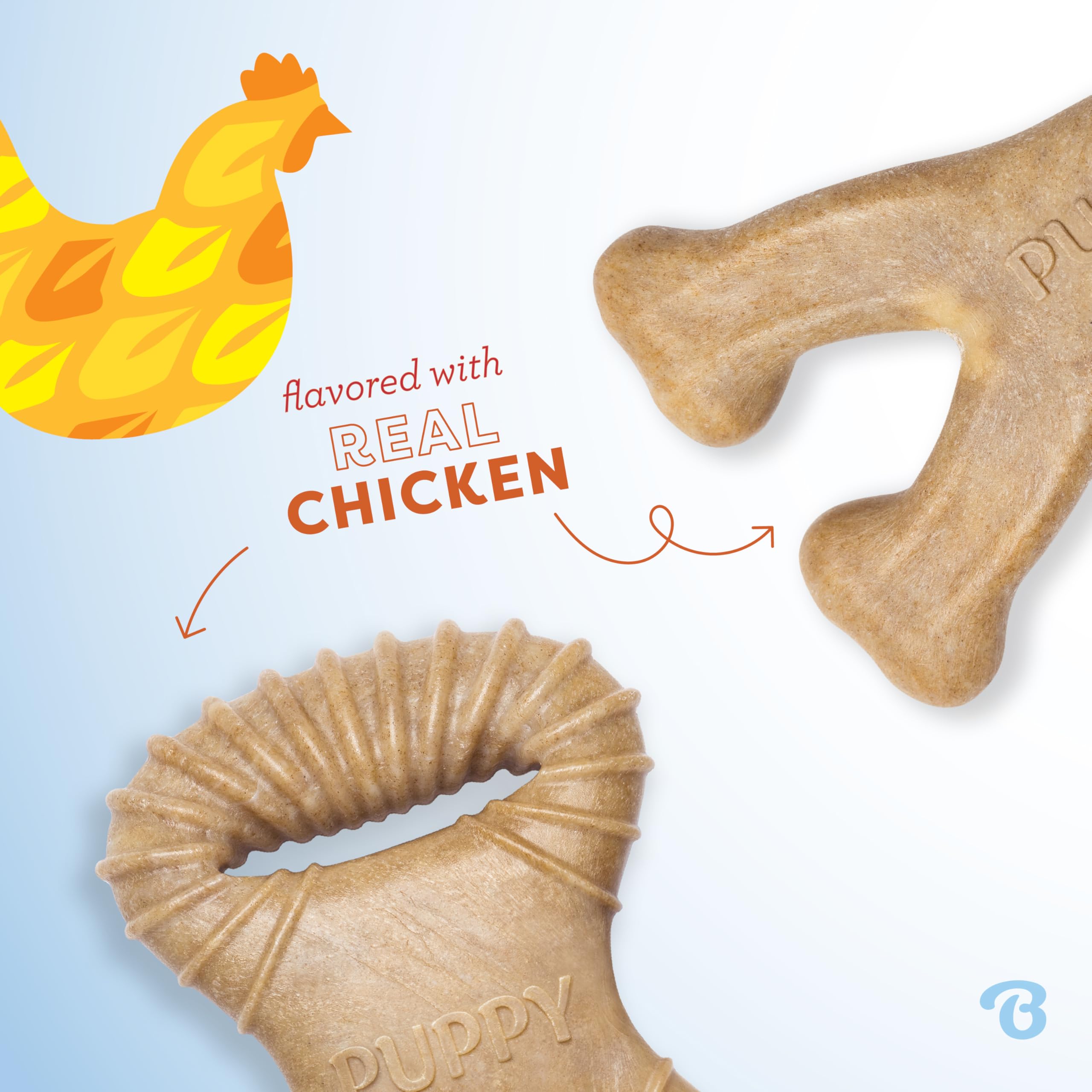 Benebone Puppy 2-Pack Dental Chew/Wishbone Chicken Tiny