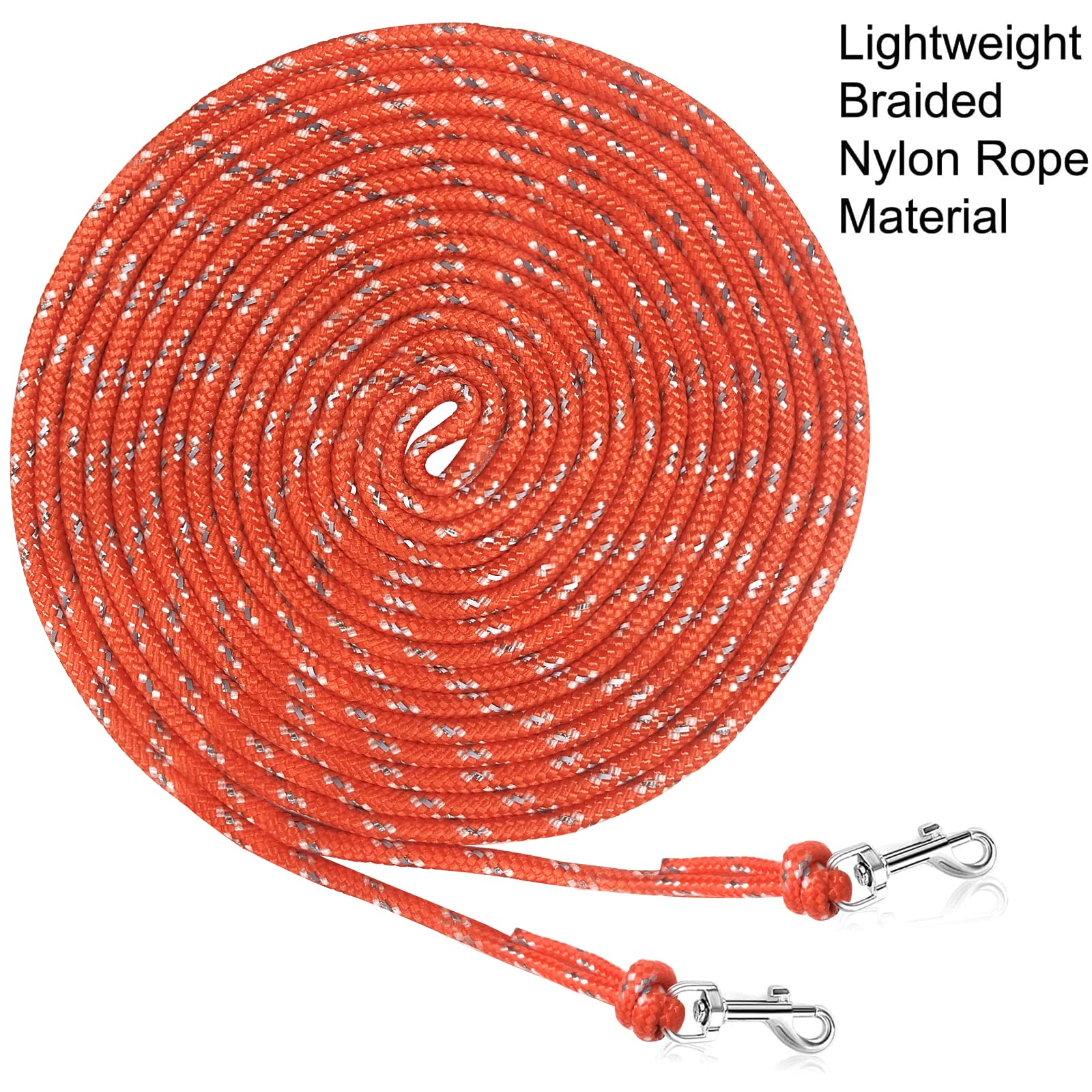 Rypet Reflective Cat Long Leash - 50 Ft Escape Proof Walking Leads Yard Long Leash Durable Safe Personalized Extender Leashes Tr