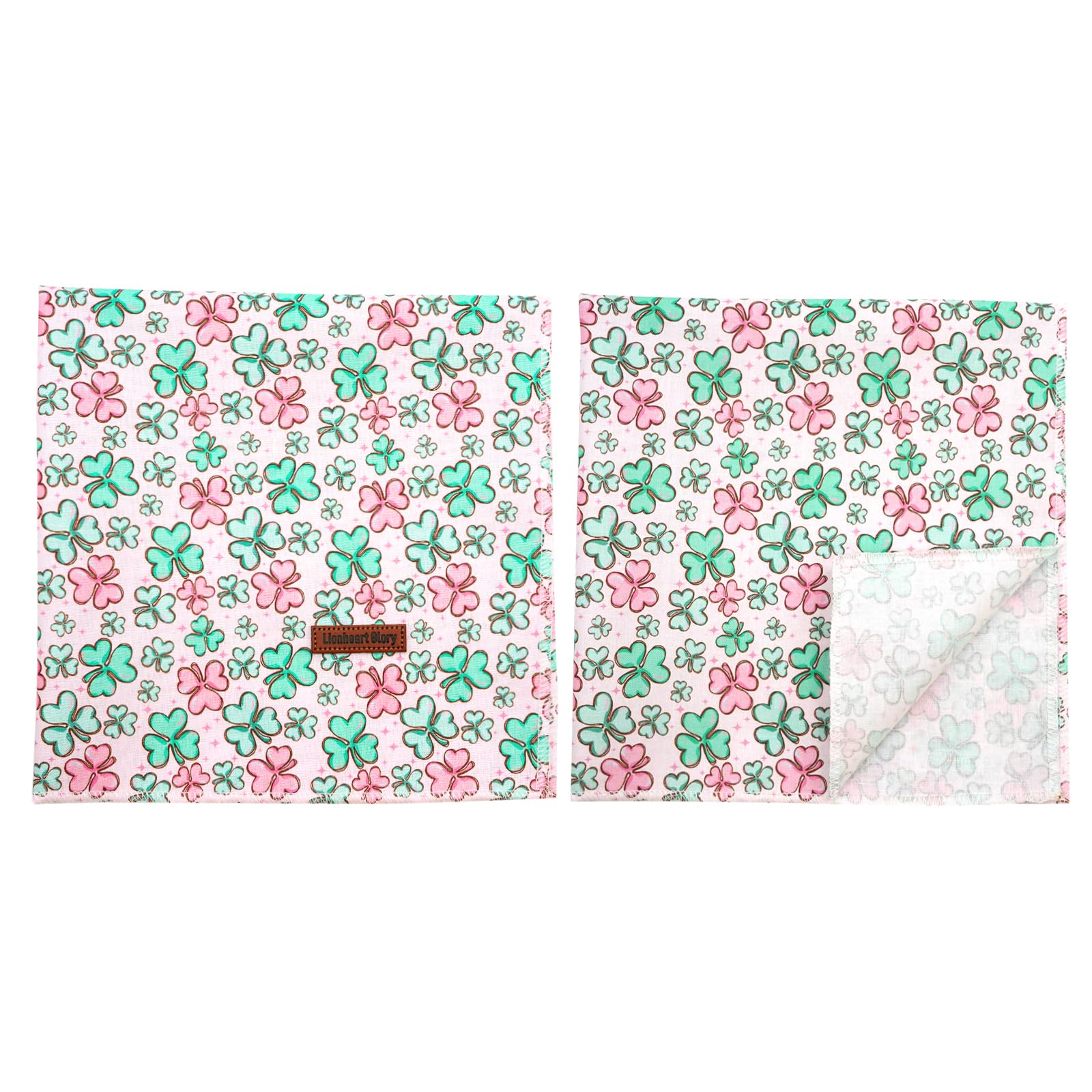 Lionheart Glory Soft St. Patrick'S Dog Scarf, Washable Square Bandana, Adjustable For Small Dogs And Cats