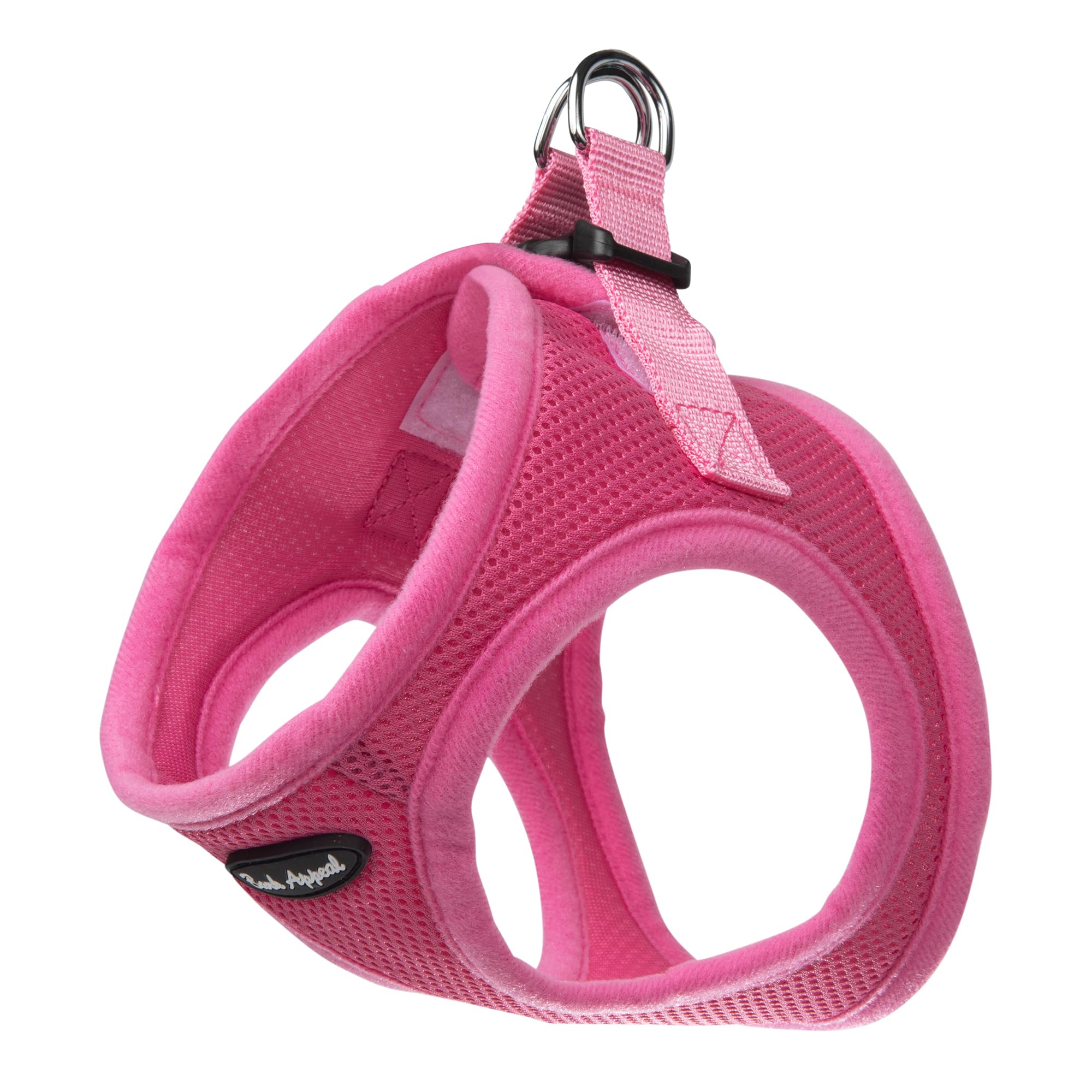 Bark Appeal Hot Pink Step-in Dog Harness for Small-Medium Pets - Updated Sizing, Re-Measuring is Essential - Soft Vest Harness -