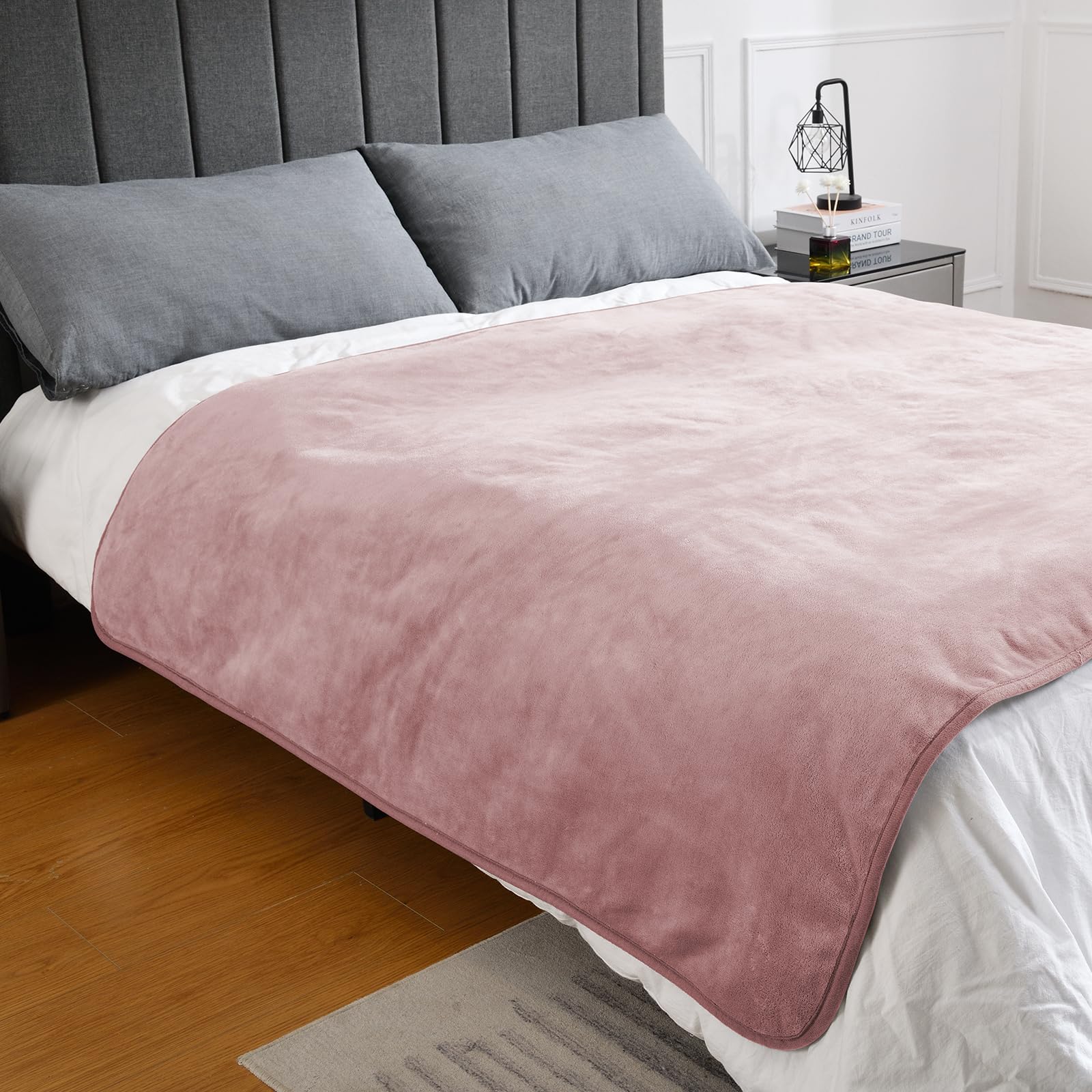 Yaning Waterproof Blanket For Bed Couch Sofa, Soft Liquid Pee Proof Pet Blanket For Dog Puppy Cat, Reversible Sherpa Fleece Blan