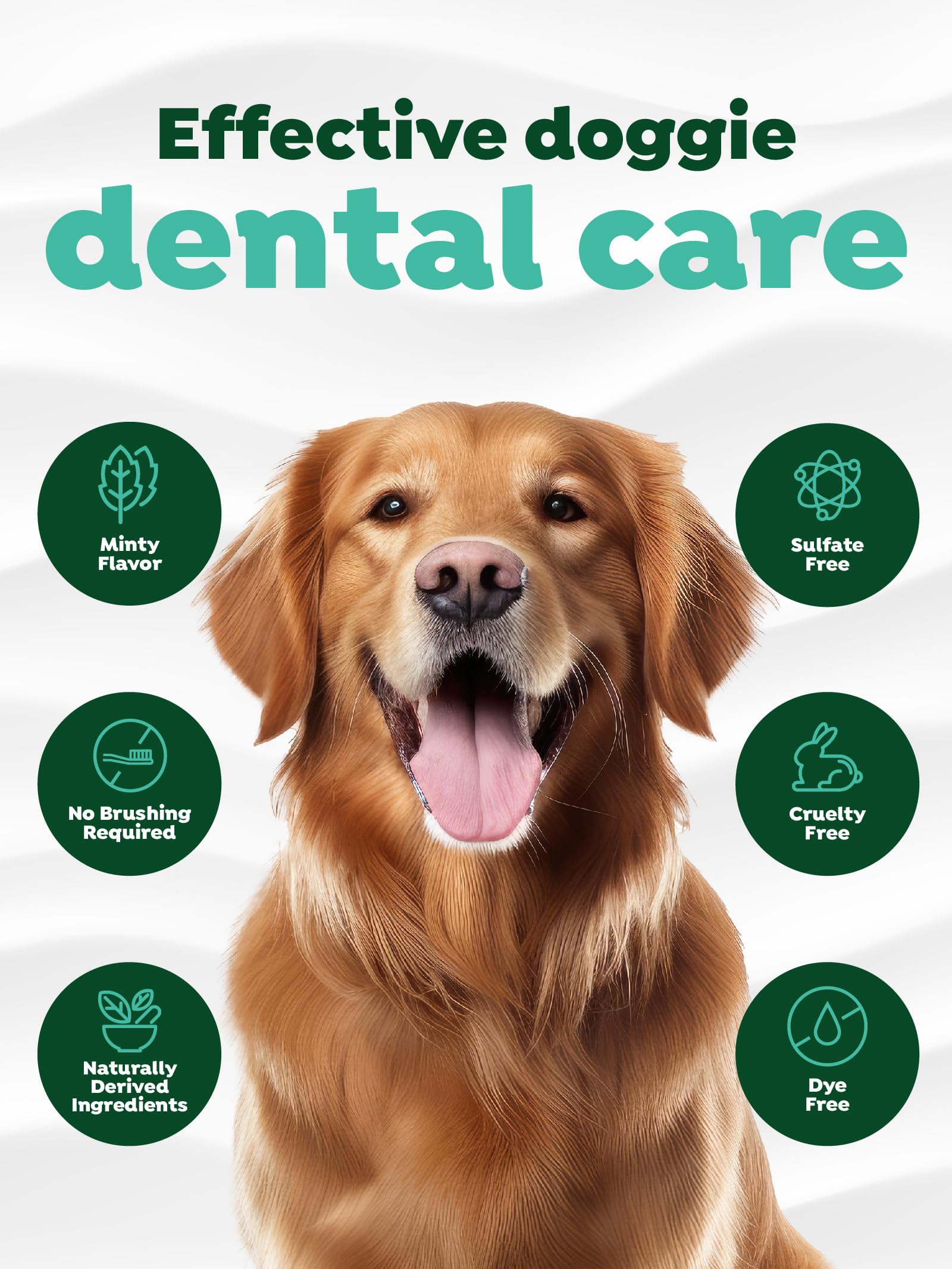TropiClean Dog Dental Care Gel - Breath Freshener & Easy Teeth Cleaning - 2 oz - Original