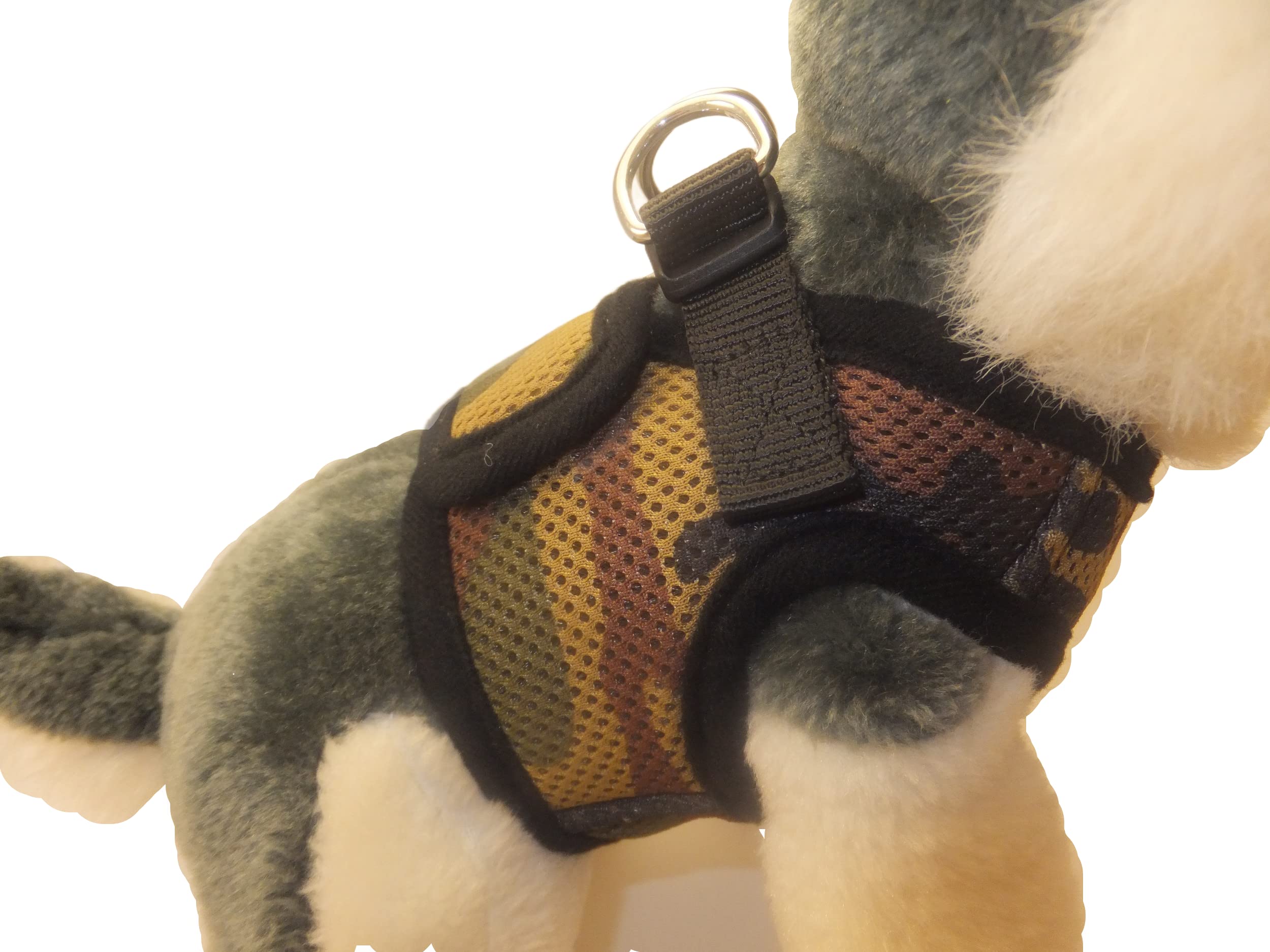 Snazzi Pet Soft Mesh Comfy Step In Dog Vest Harness Tiny Xs Small Dogs 2-16 Lbs Teacup Mini Toy Puppy (Camo, Xs 9.5'-11.5' 2-4 Lbs)