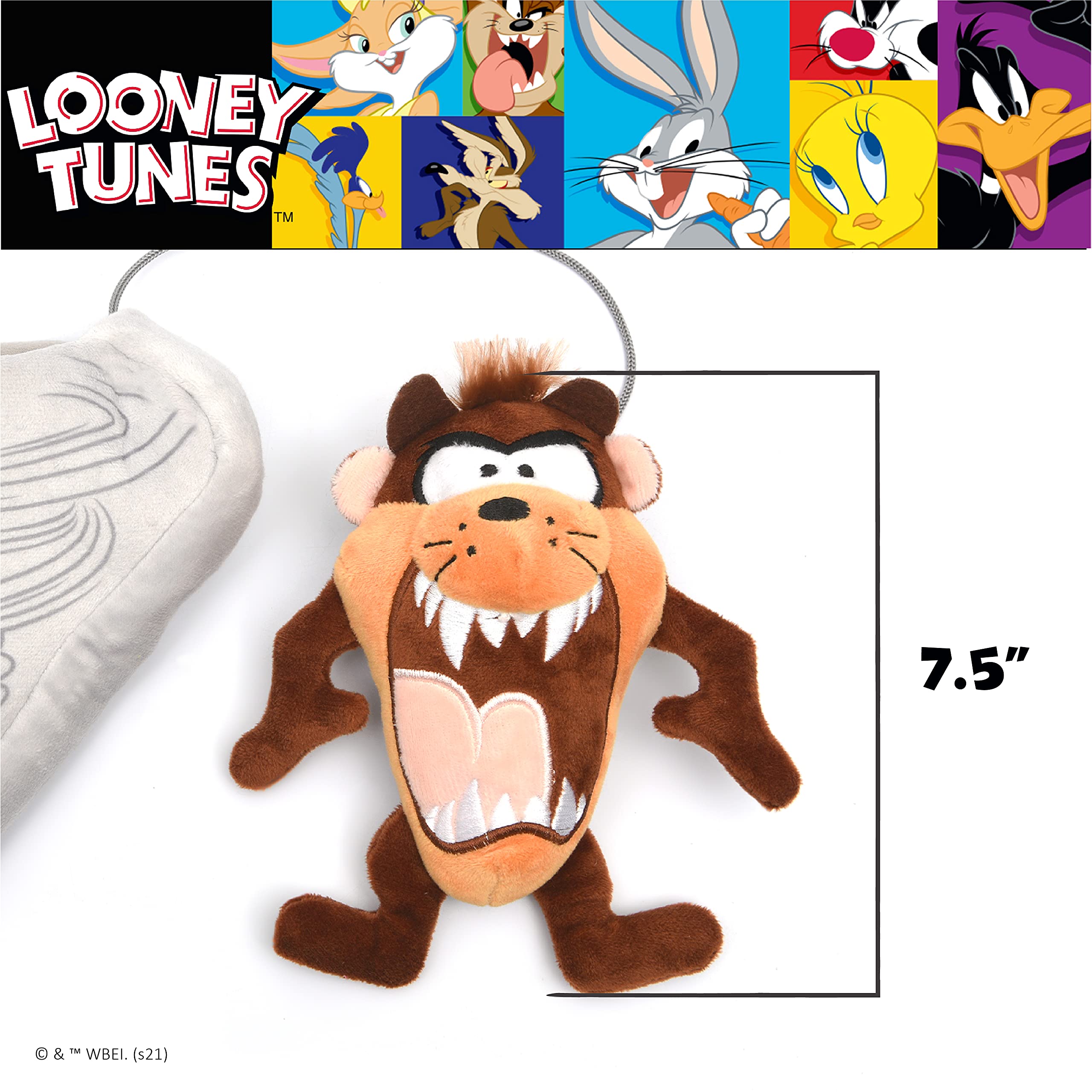 Looney Tunes For Pets Brown Tasmanian Devil Taz Burrow Dog Toy For All Dogs  Fabric Hide And Seek Dog Toys For All Dogs, Interac