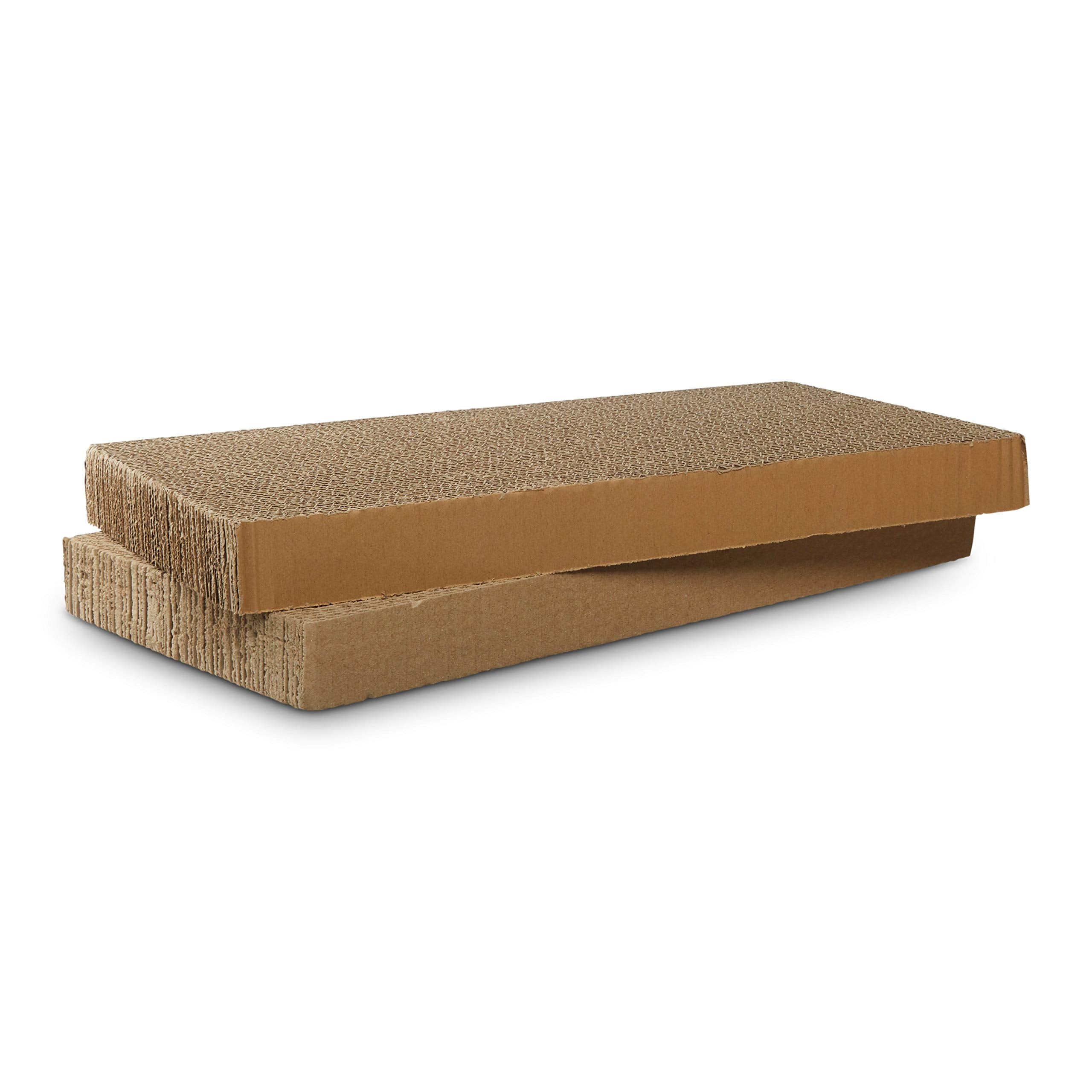 Everyyay Scratchin' The Surface Double-Wide Cardboard Refills For Cat Scratchers, 18' L X 9' W X 1.75' H, Pack Of 2