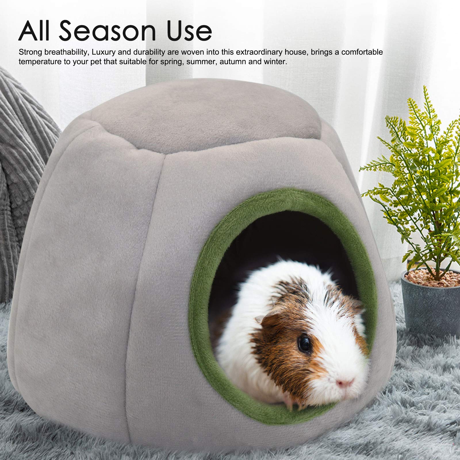 Yuepet Guinea Pig Bed 2 Pack - Washable Cage Accessories Small Animal Hideout For Chinchilla, Hamsters, Hedgehog