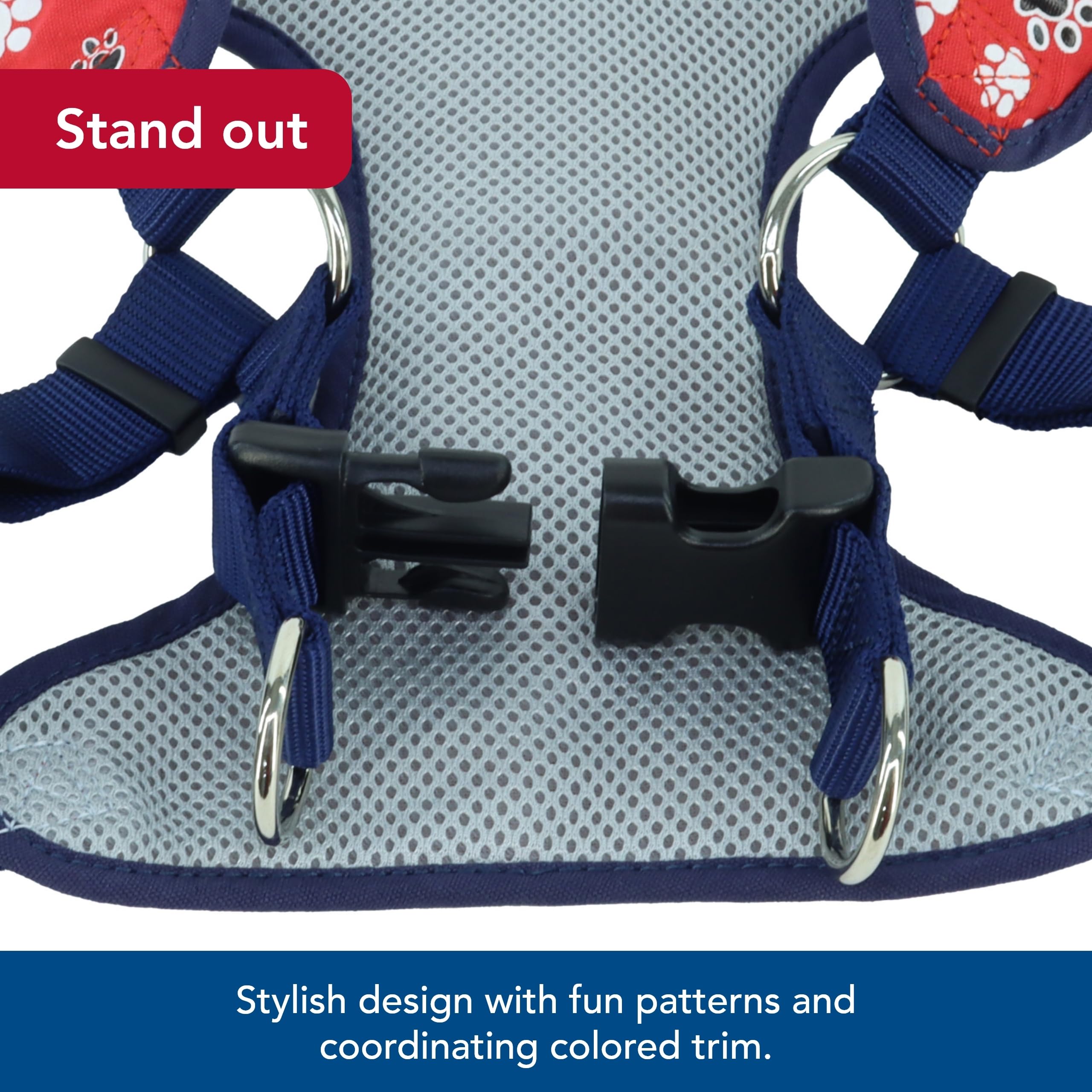 Coastal Pet Ribbon Designer Wrap Adjustable Dog Harness - Large & Small Dog Harness - Breathable Mesh Harness For Dogs Pet Suppl