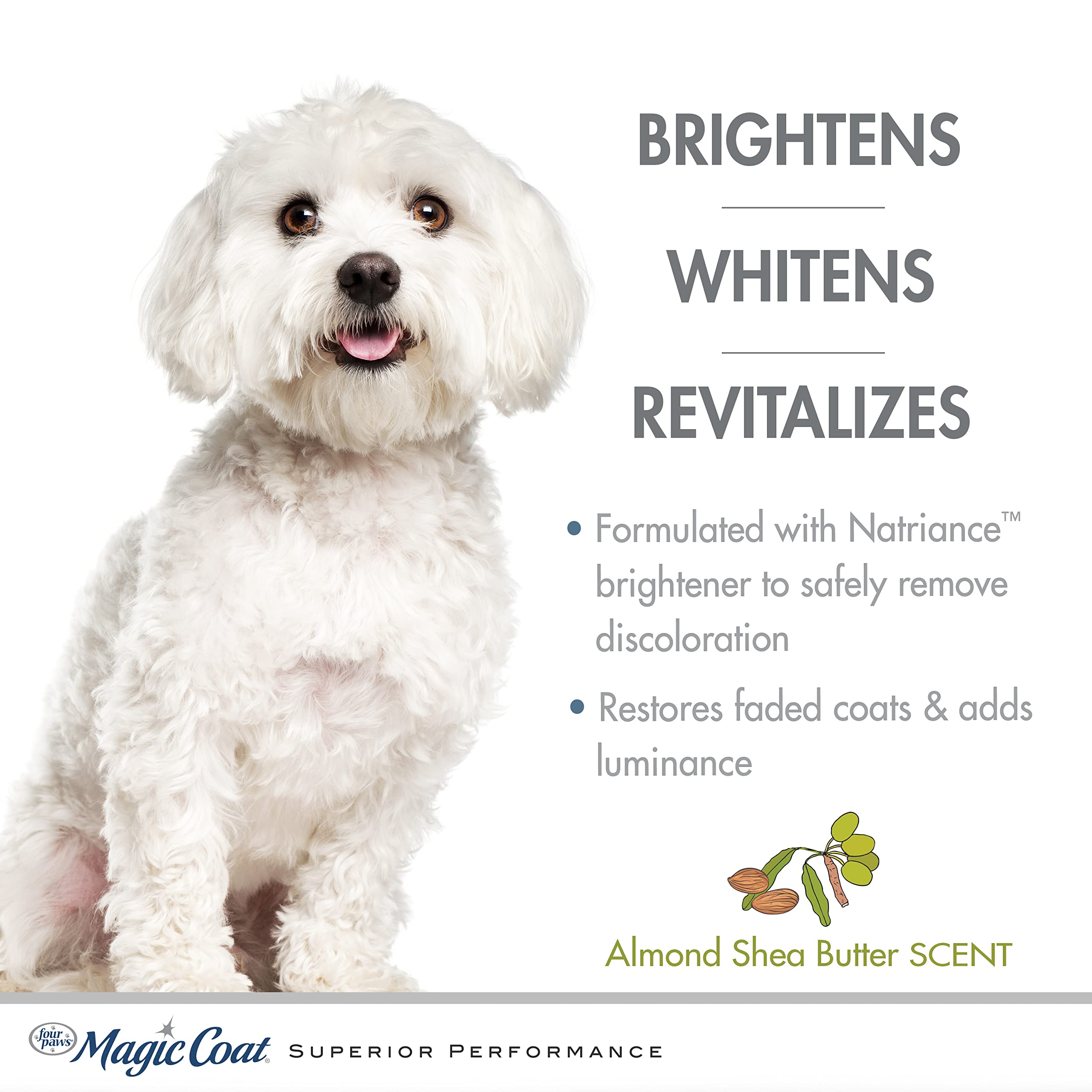 Four Paws Magic Coat Bright White Dog Shampoo Bright White Dog Shampoo 16 Ounces (1 Count)