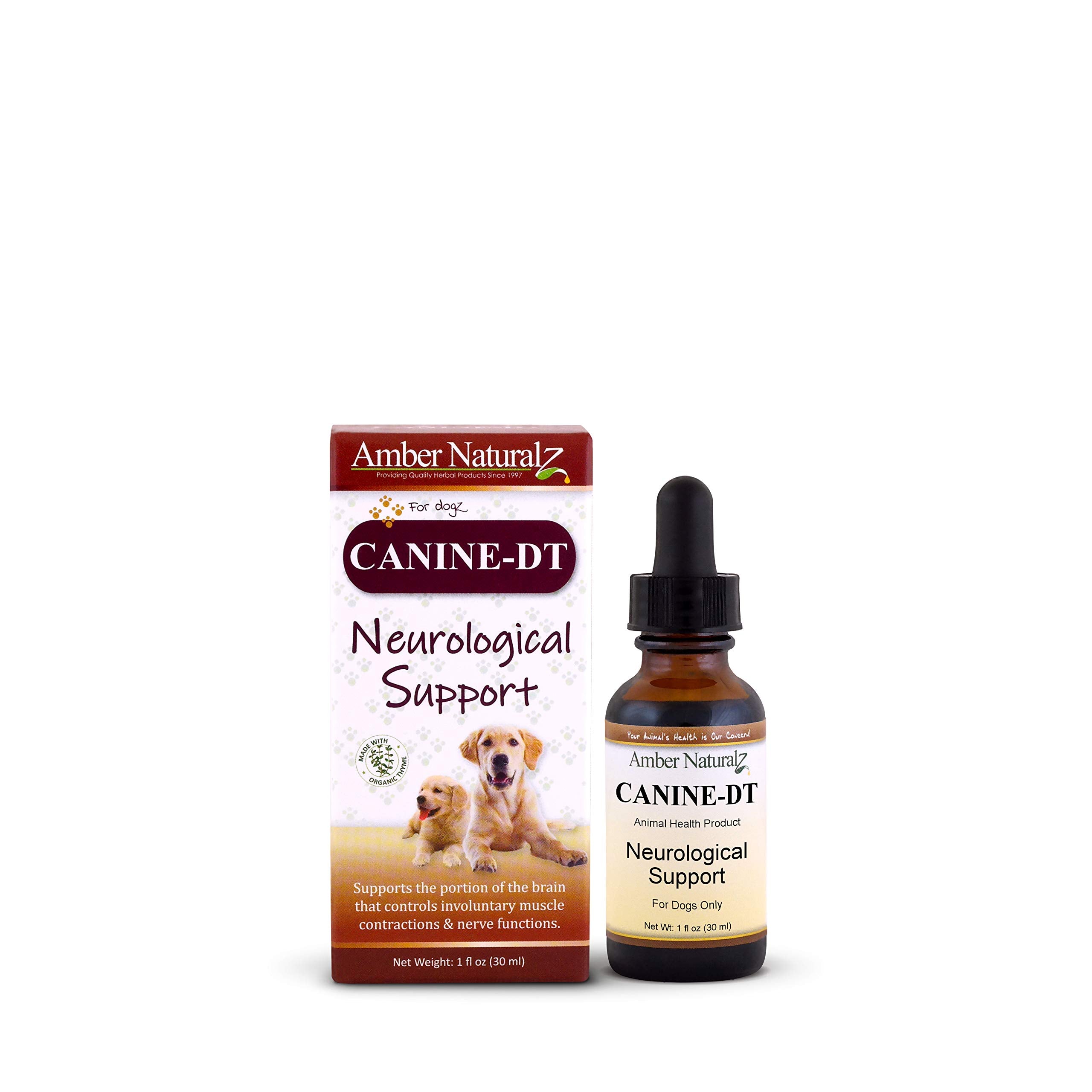 Amber NaturalZ Canine DT Herbal Supplement for Dogs | Canine Supplement for Muscle, Nose, Paw Pad, Nerve, and Neurological Suppo