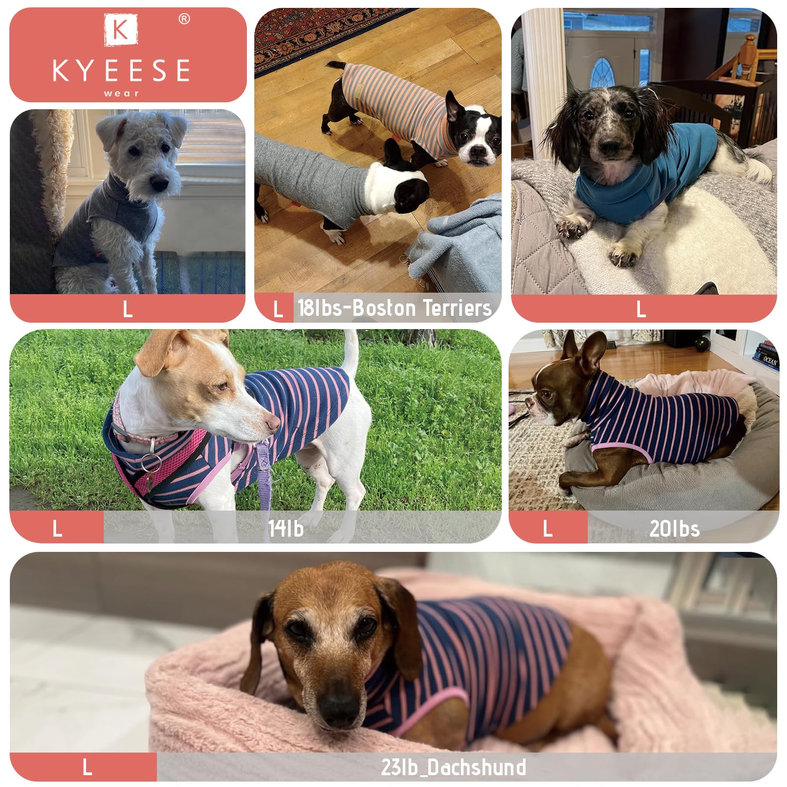 Kyeese 2Pack Dog Sweater Turtleneck Small Dog Sweaters Pullover Dog Sweatshirt Stretchy Dog Clothes Soft Dachshund Clothes Warm Dog Coats Dog Sweaters For Small Dogs Male