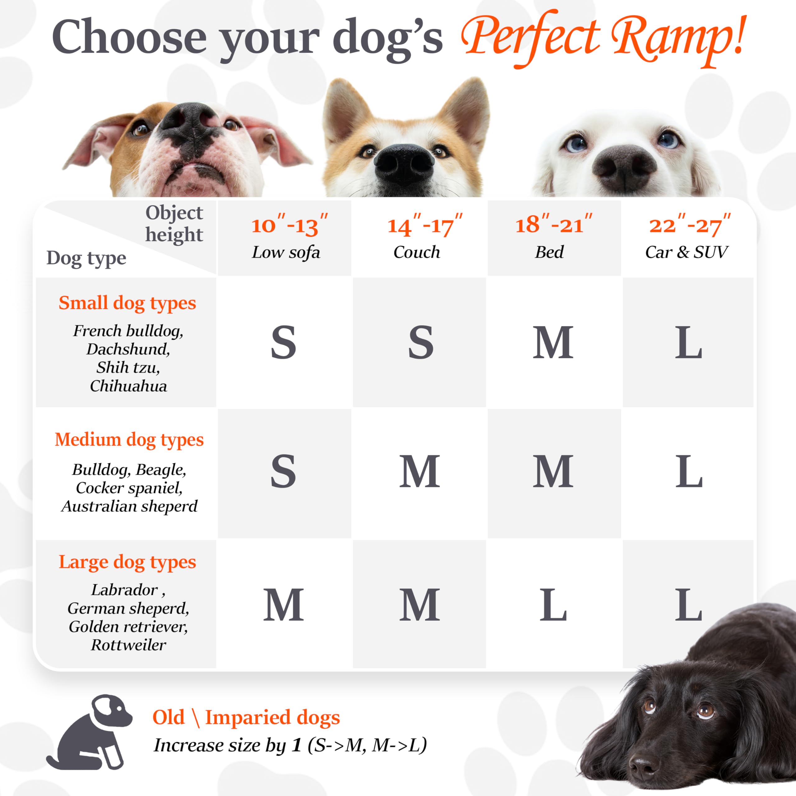 Pathosio Dog Ramp For Bed Portable And Folding Dog Ramp For Couch, For All Breeds Real Wooden Ramp For Dogs To Get On Bed, Adjus