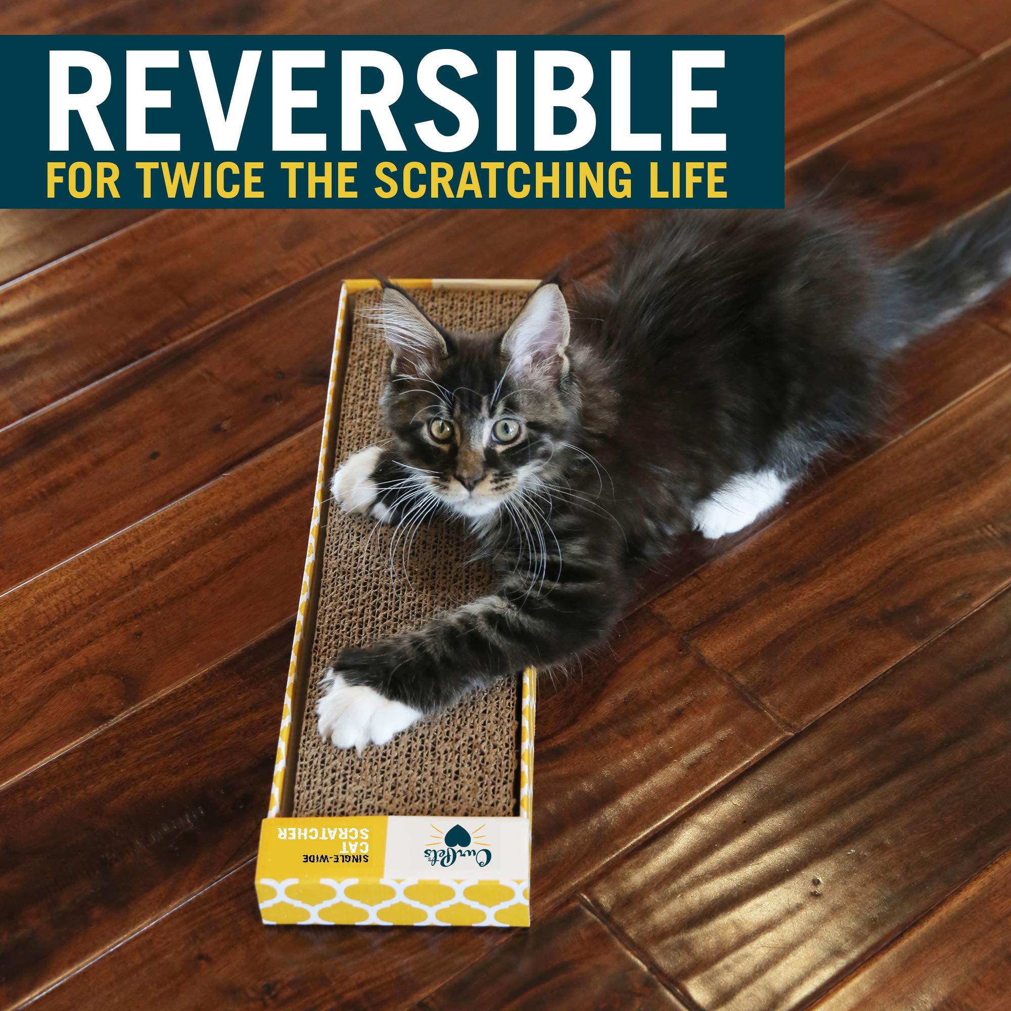 Ourpet'S Straight And Narrow Single Wide Reversible Cat Scratcher