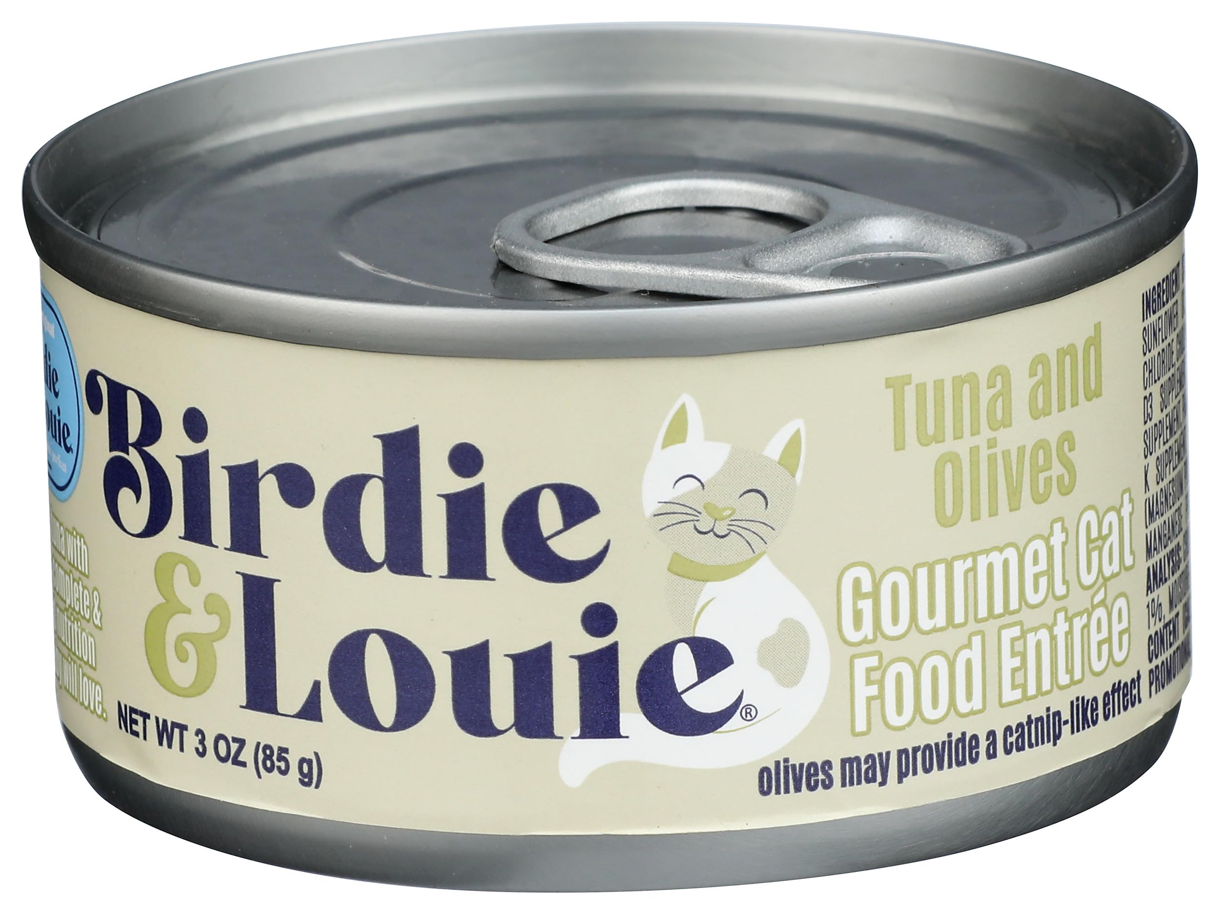 Birdie & Louie Tuna & Olives Wet Cat Food, 3 OZ