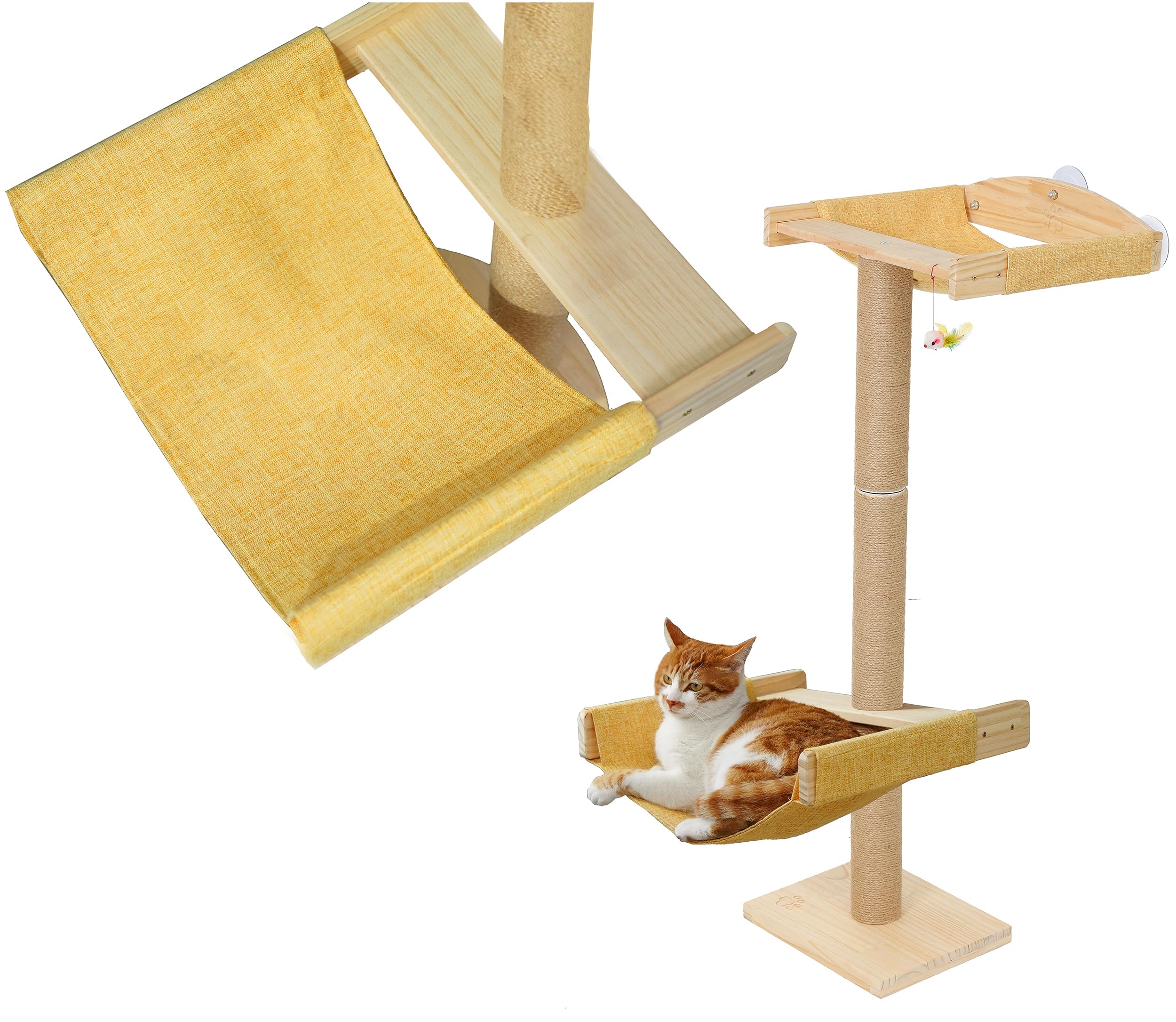 Hammock For Cat Window Tree Accessory Fit For Multi Cats Familes Window Cat Perch For Lounge