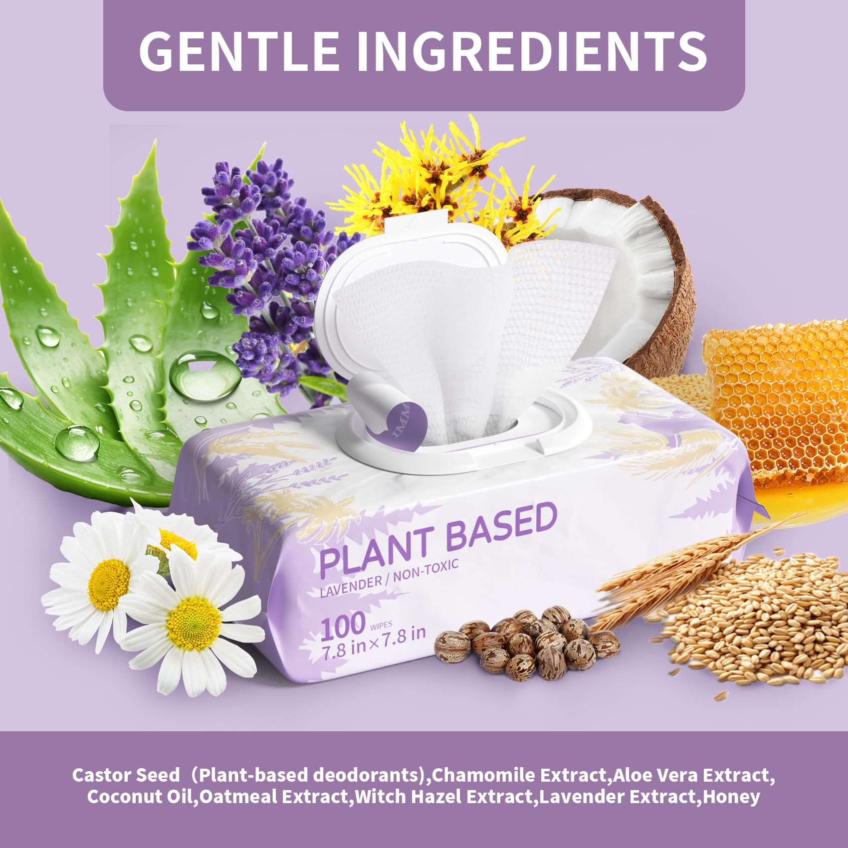 Dog Wipes For Paws And Butt Plant Based Hypoallergenic Pets Cleansing & Deodorizing Anal Gland Hygienic Puppy Wipes For Dogs Fac