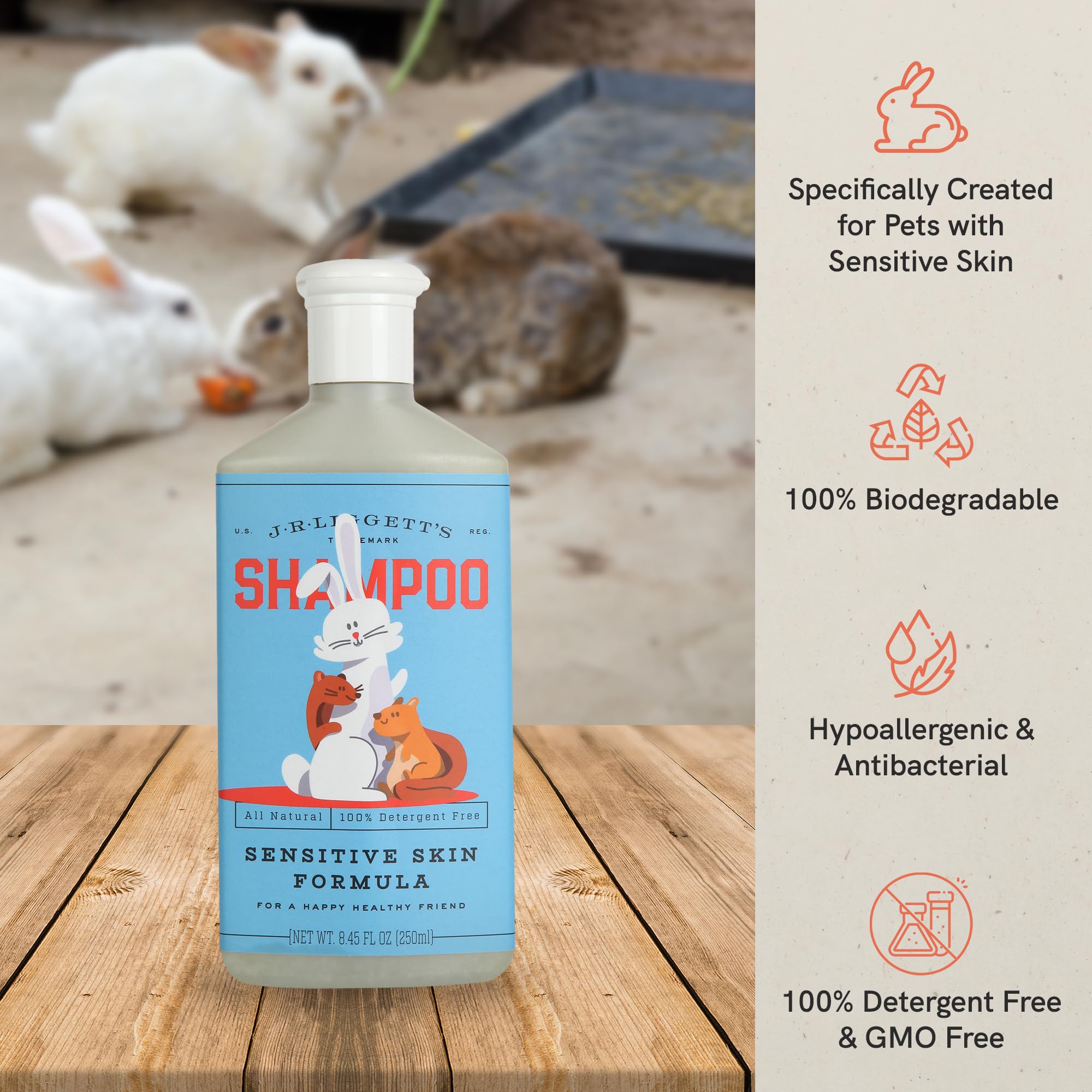 J??iggett'S Pet Shampoo Great For Sensitive Skin-Relieves Dry, Itchy Skin-Hypoallergenic And Biodegradable Formula?00% Detergent-Free