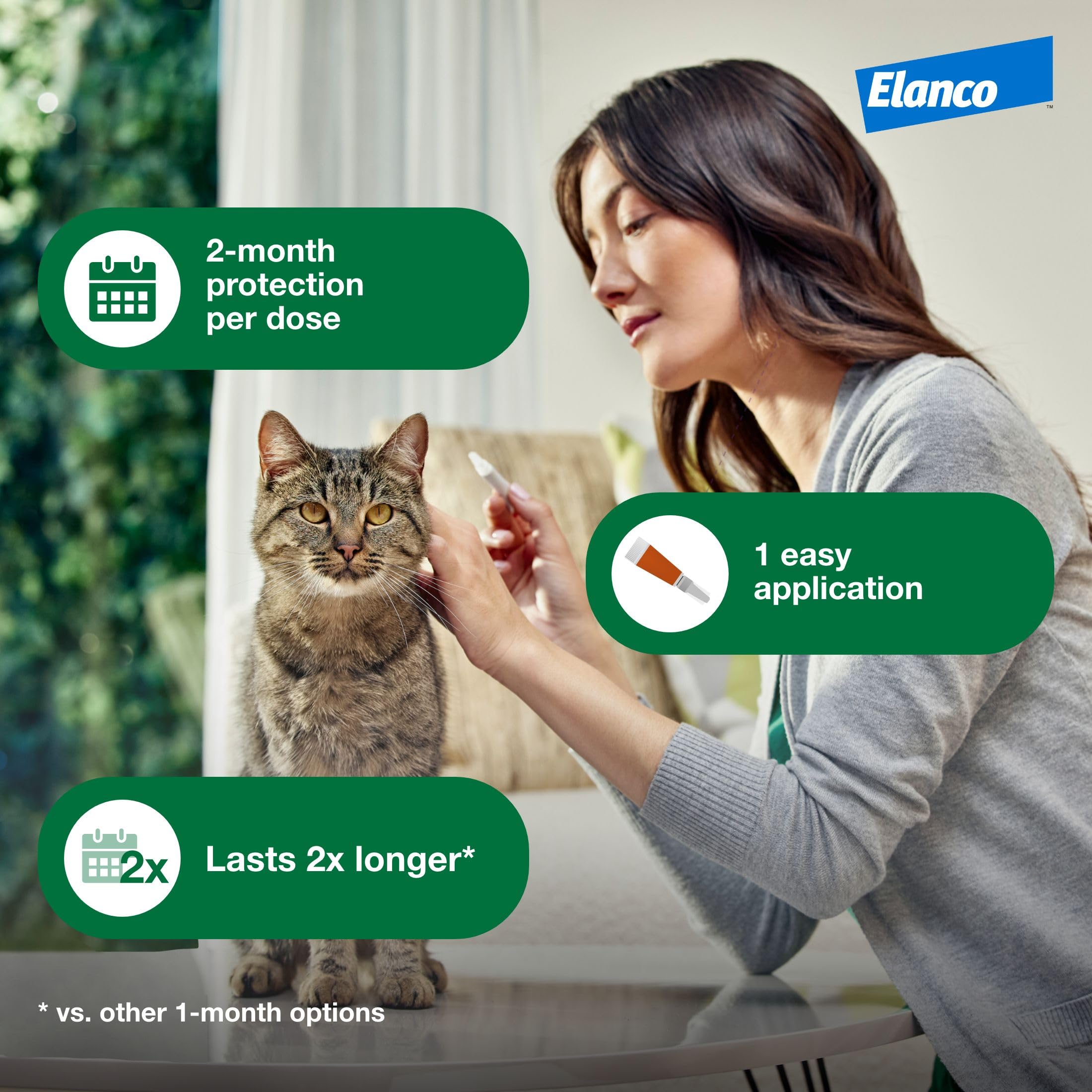 Advantage XD Large Cat Flea Prevention & Treatment For Cats over 9lbs. | 4-Topical Doses, 2-Months of Protection Per Dose