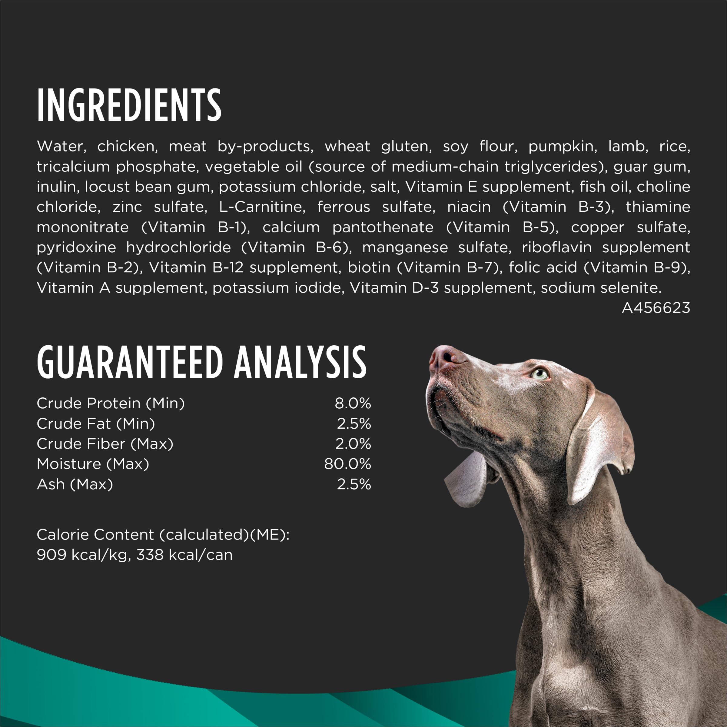 Pro Plan Veterinary Diets Purina EN Savory Selects Gastroenteric with Lamb in Gravy Canine Formula Gastrointestinal Dog Food - (