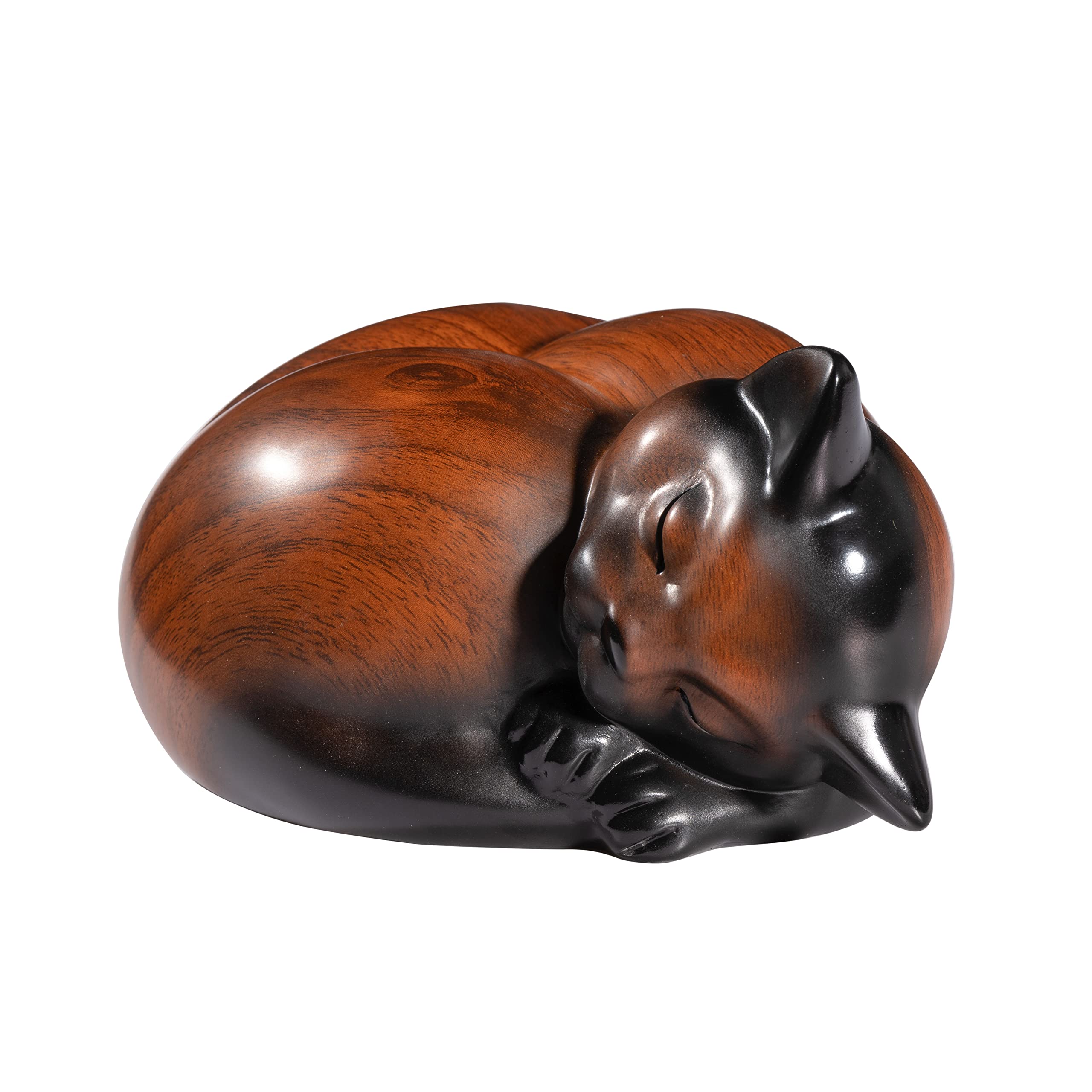 Kriss Art Pet Urns,Sleeping Resin Cremation Cat Urn, Cat Urns For Ashes, Small Animal Urn