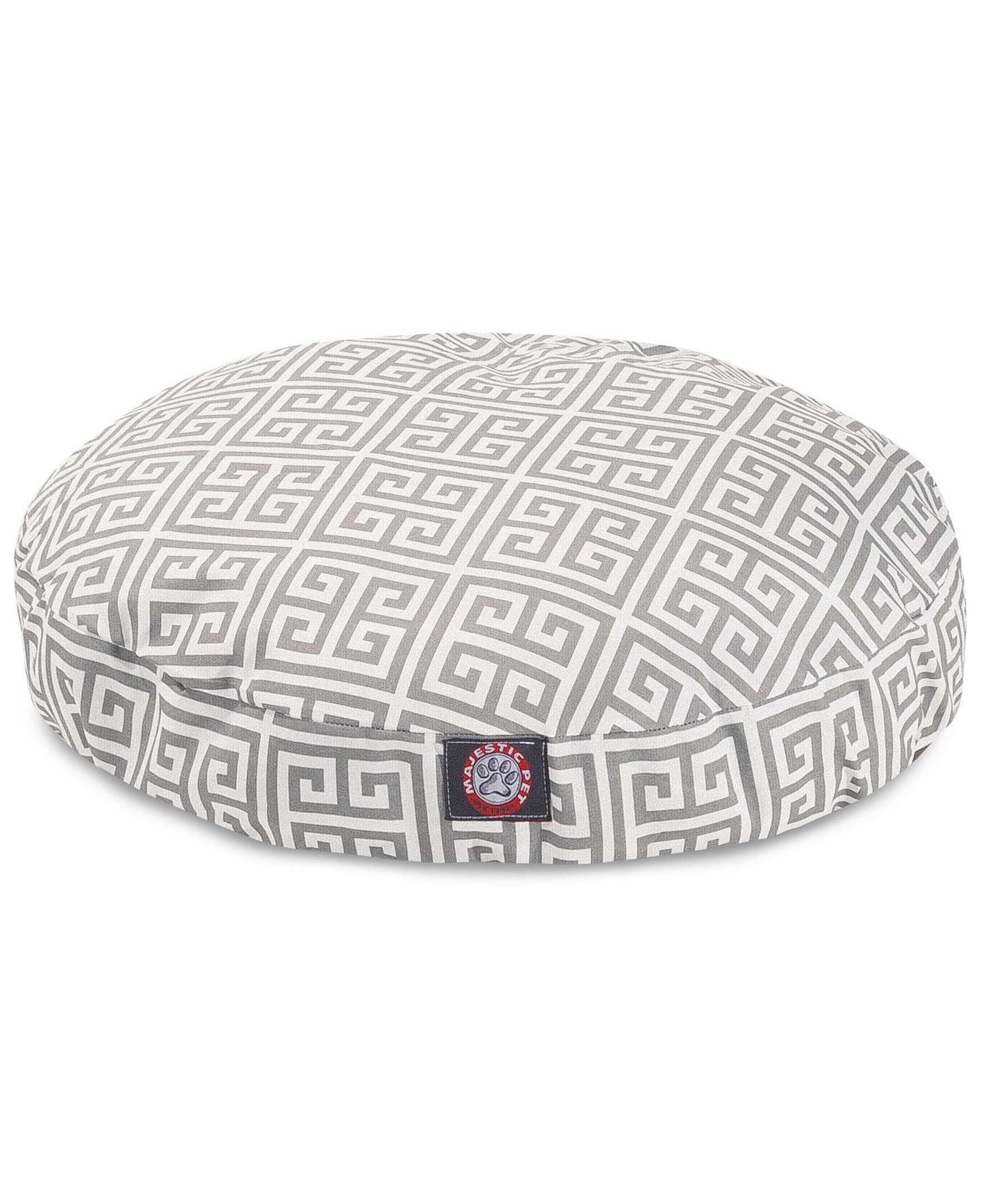 Grey Towers Large Round Indoor Outdoor Pet Dog Bed With Removable Washable Cover By Majestic Pet Products
