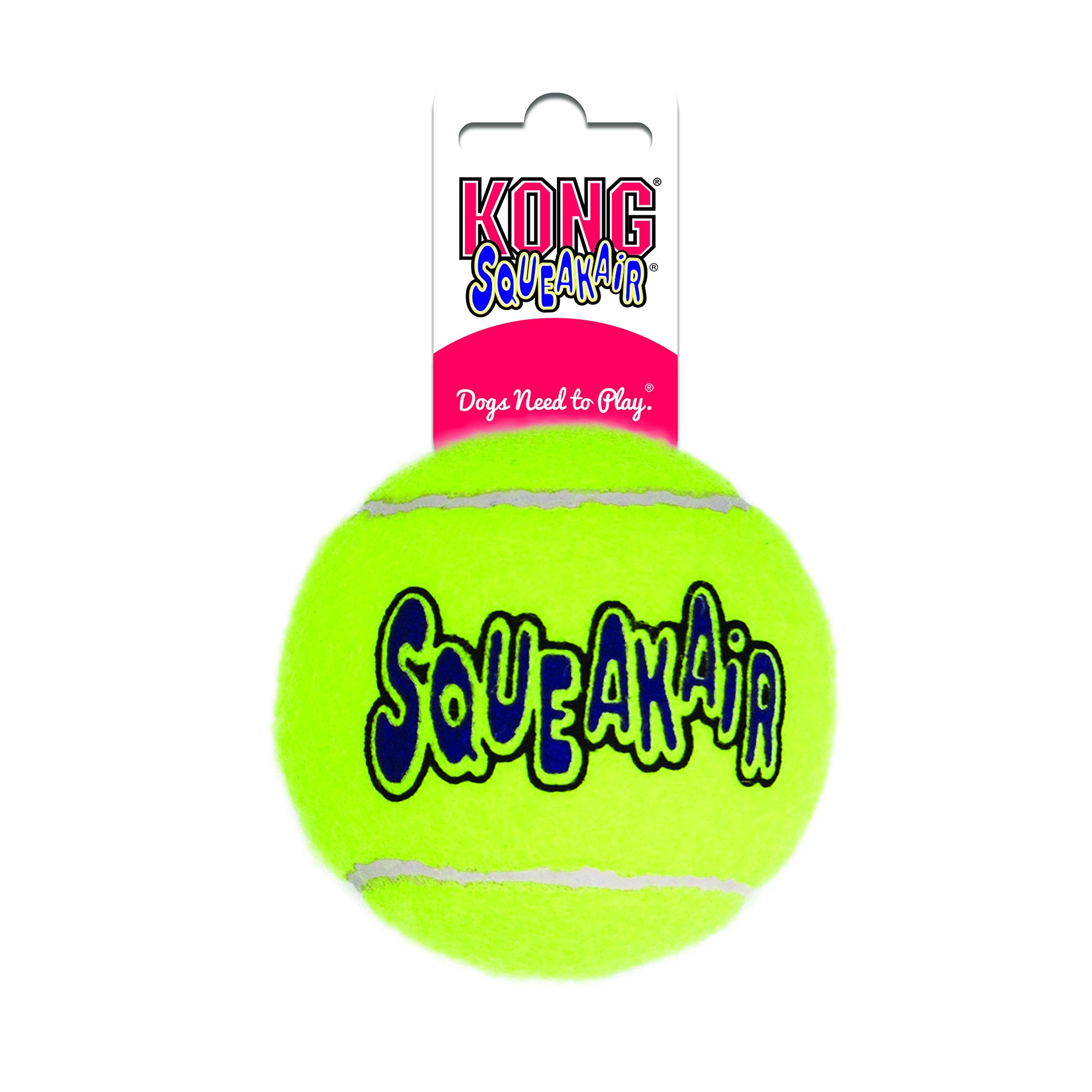 Kong - Squeakair® Ball - Dog Toy Premium Squeak Tennis Balls, Gentle On Teeth - Large