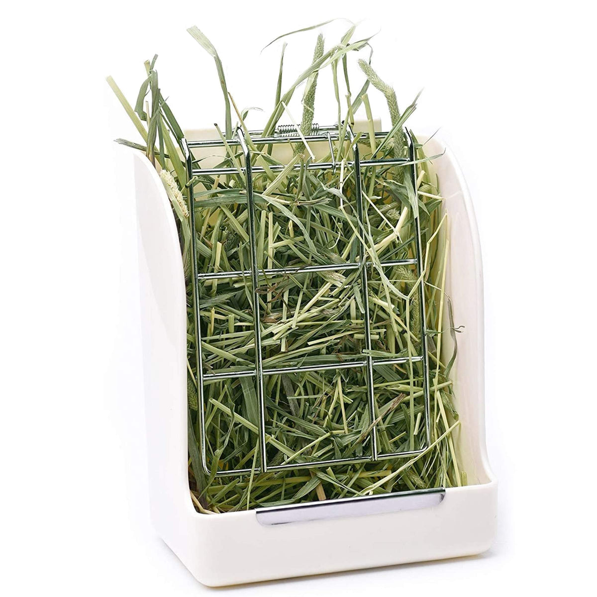 Calpalmy Hay Feeder For Rabbits, Guinea Pigs, And Chinchillas - Minimize Waste And Mess With 5.5' X 3.5' X 7.4' Hanging Alfalfa And Timothy Hay Dispenser