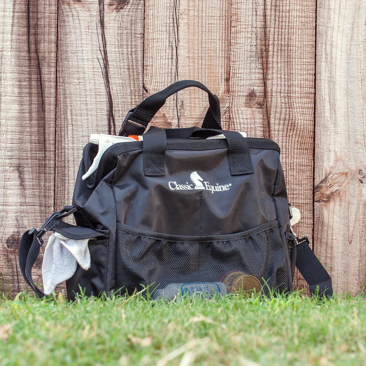 Classic Equine Black Grooming Tote Black