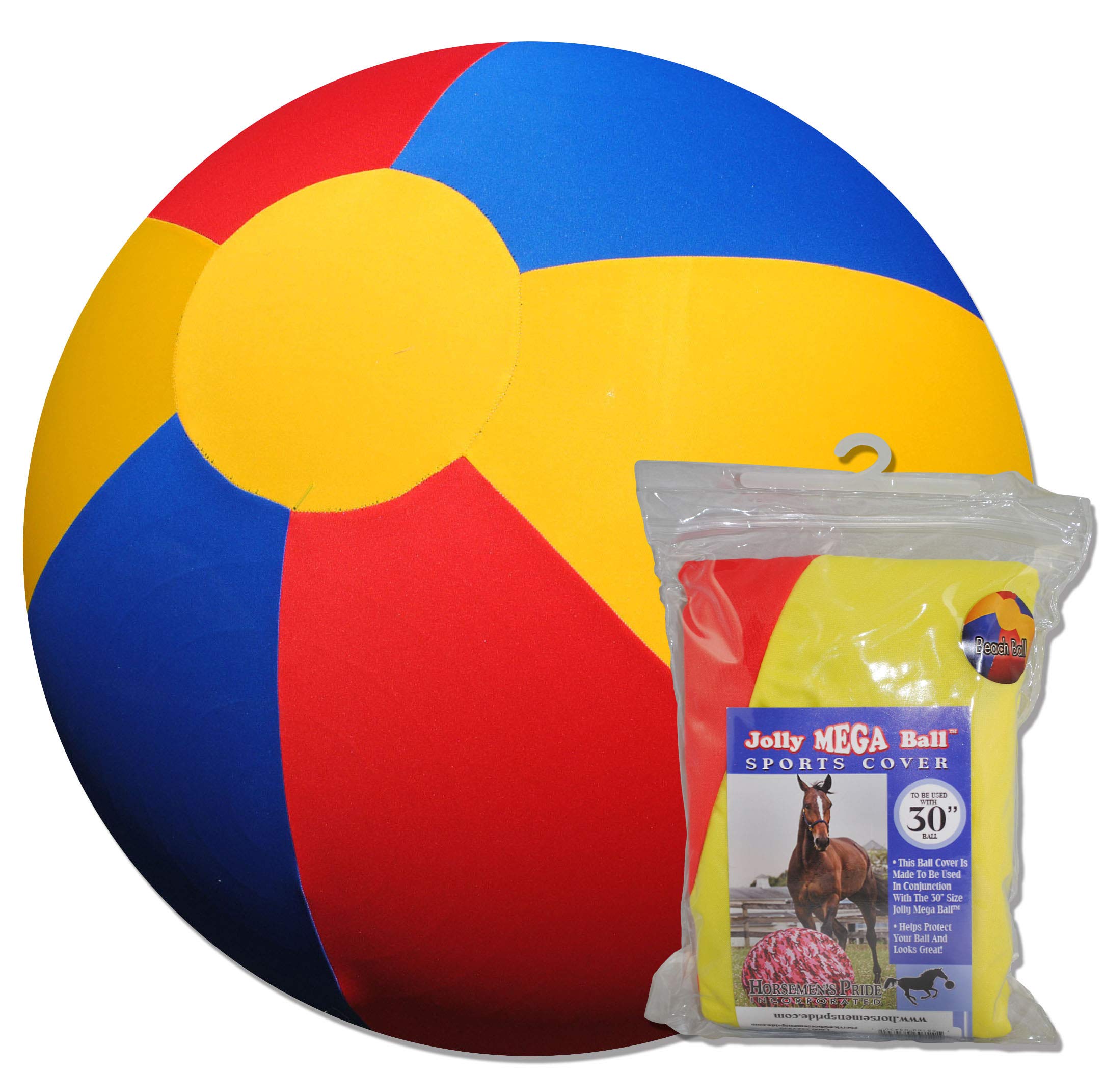 Horsemen'S Pride Jolly Pets Mega Beach Ball Cover, 30-Inch