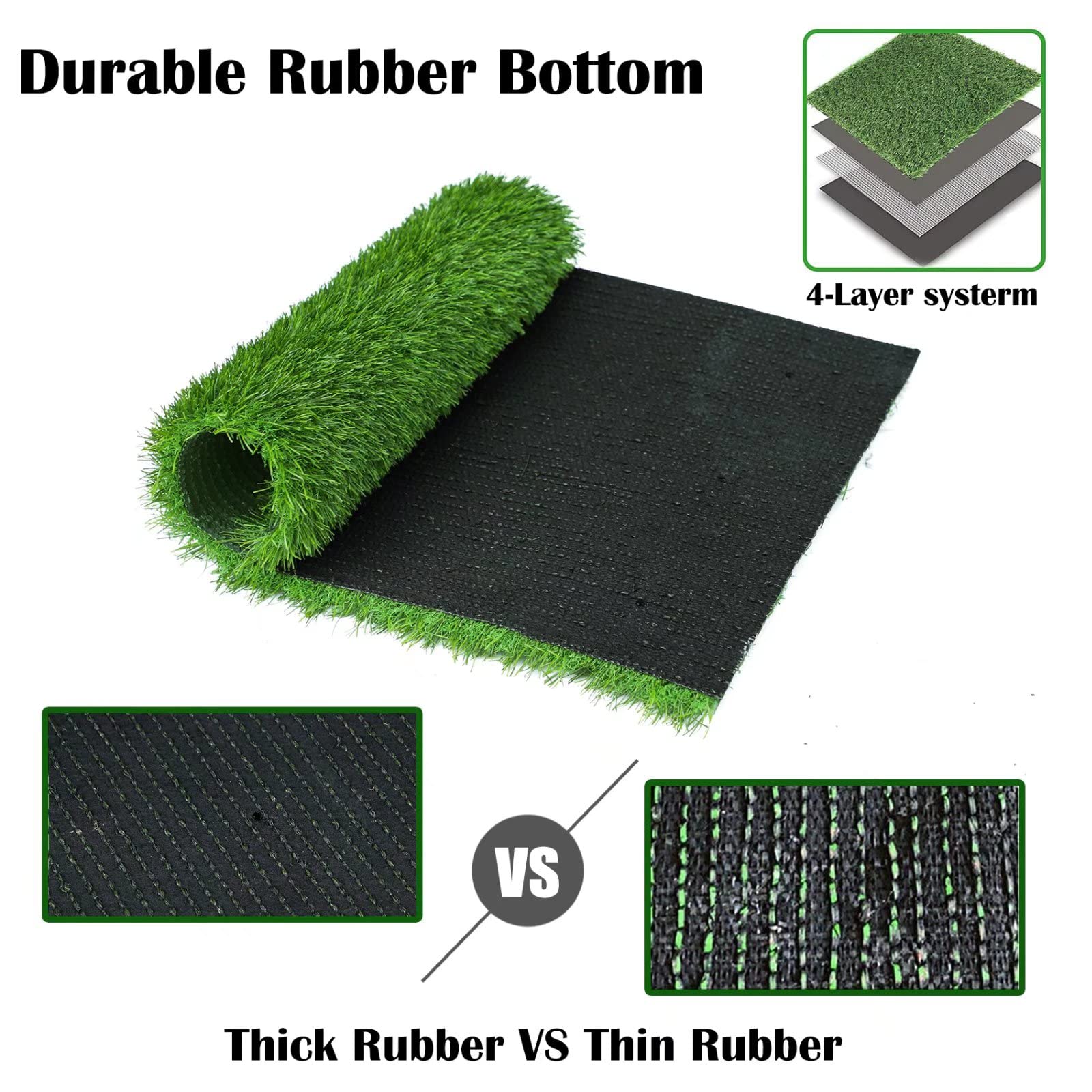 Globreen Dogs Artificial Grass Pee Pads, Puppy Potty Training Turf, Pets Fake Grass Mat For Indoor Outdoor, 45' X 32'