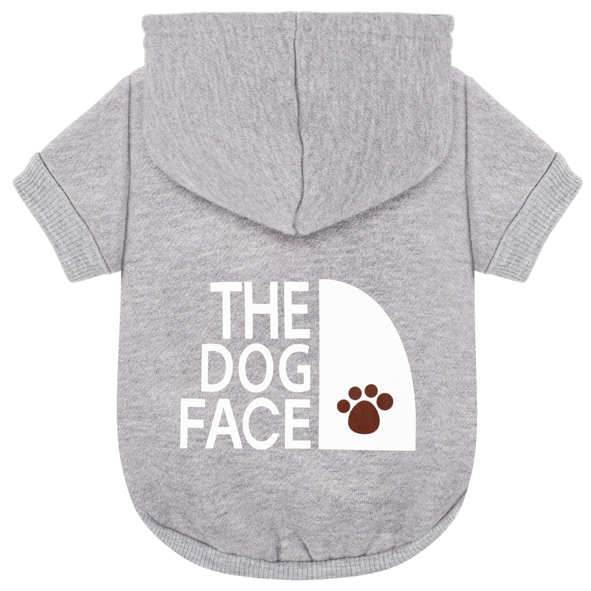 Paiaite Gray Chihuahua Dog Hoodie: Keep Your Pup Warm And Stylish With A 'The Dog Face' Printed Sweatshirt, Pet Clothes, And Swe
