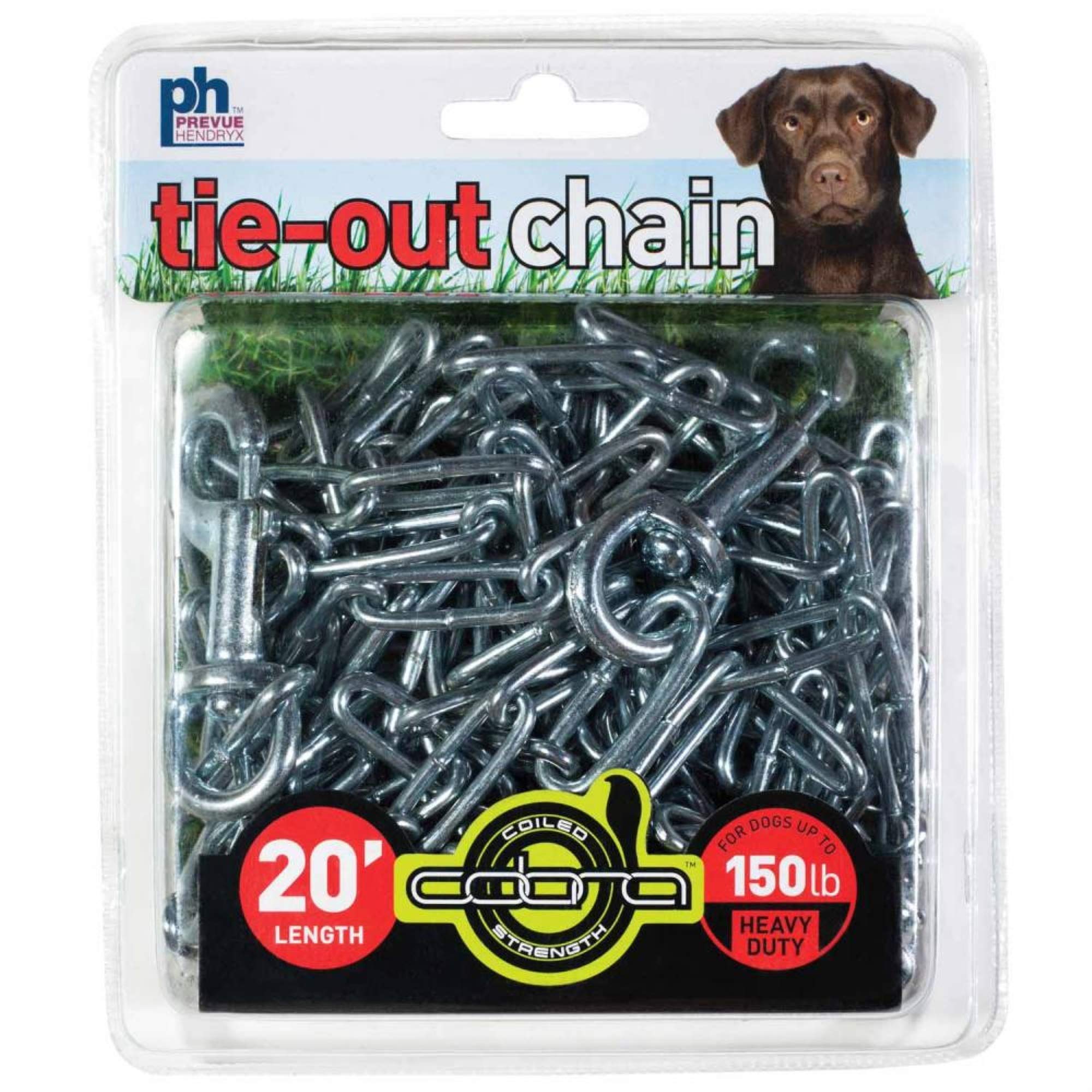 Prevue Pet Products 2117 Heavy-Duty 20' Tie-Out Chain,Silver