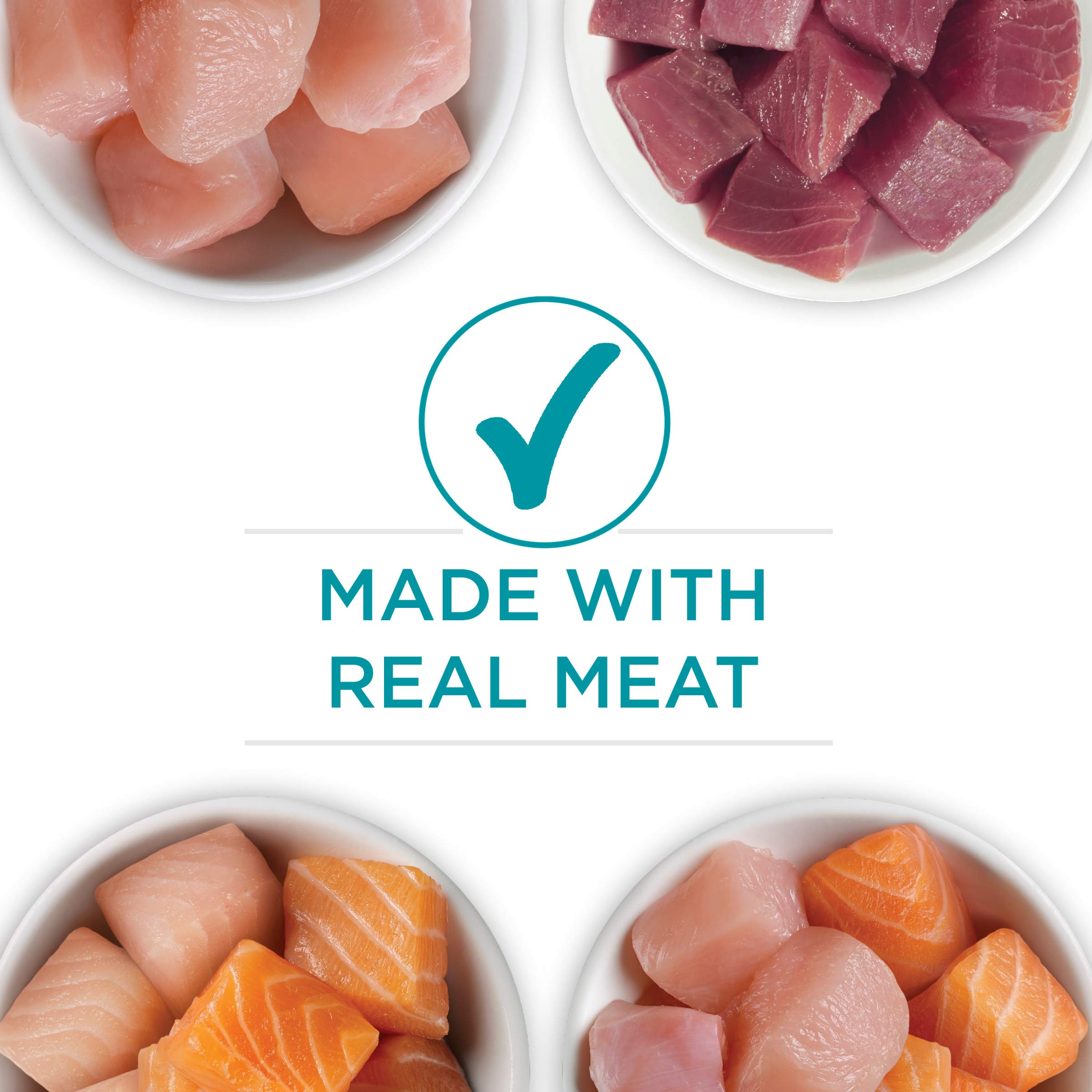 Purina ONE Natural, High Protein Wet Cat Food Variety Pack, True Instinct Chicken, Tuna, Salmon and Trout Recipes - (Pack of 24)
