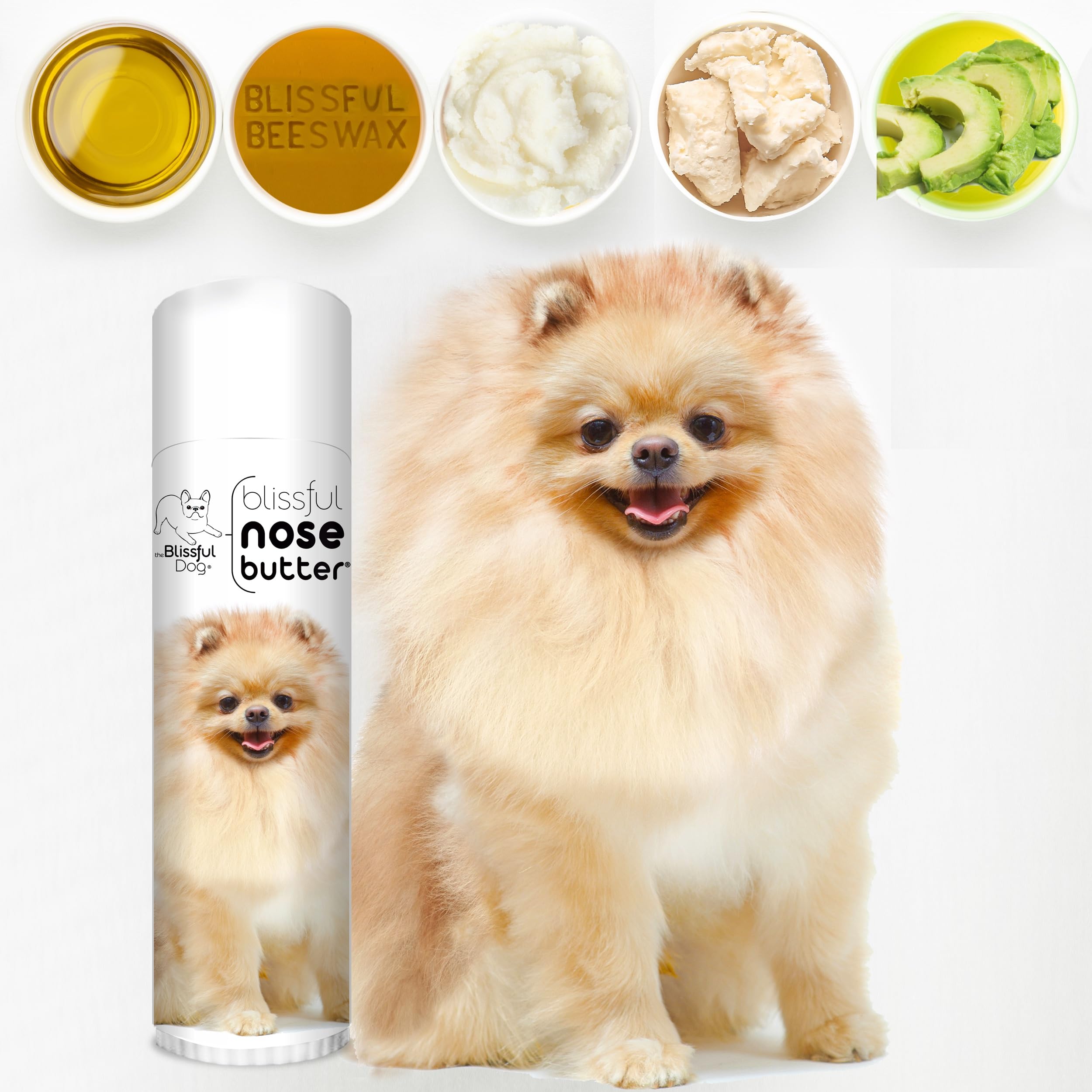 The Blissful Dog Pomeranian Unscented Nose Butter - Dog Nose Butter, 0.50 Ounce