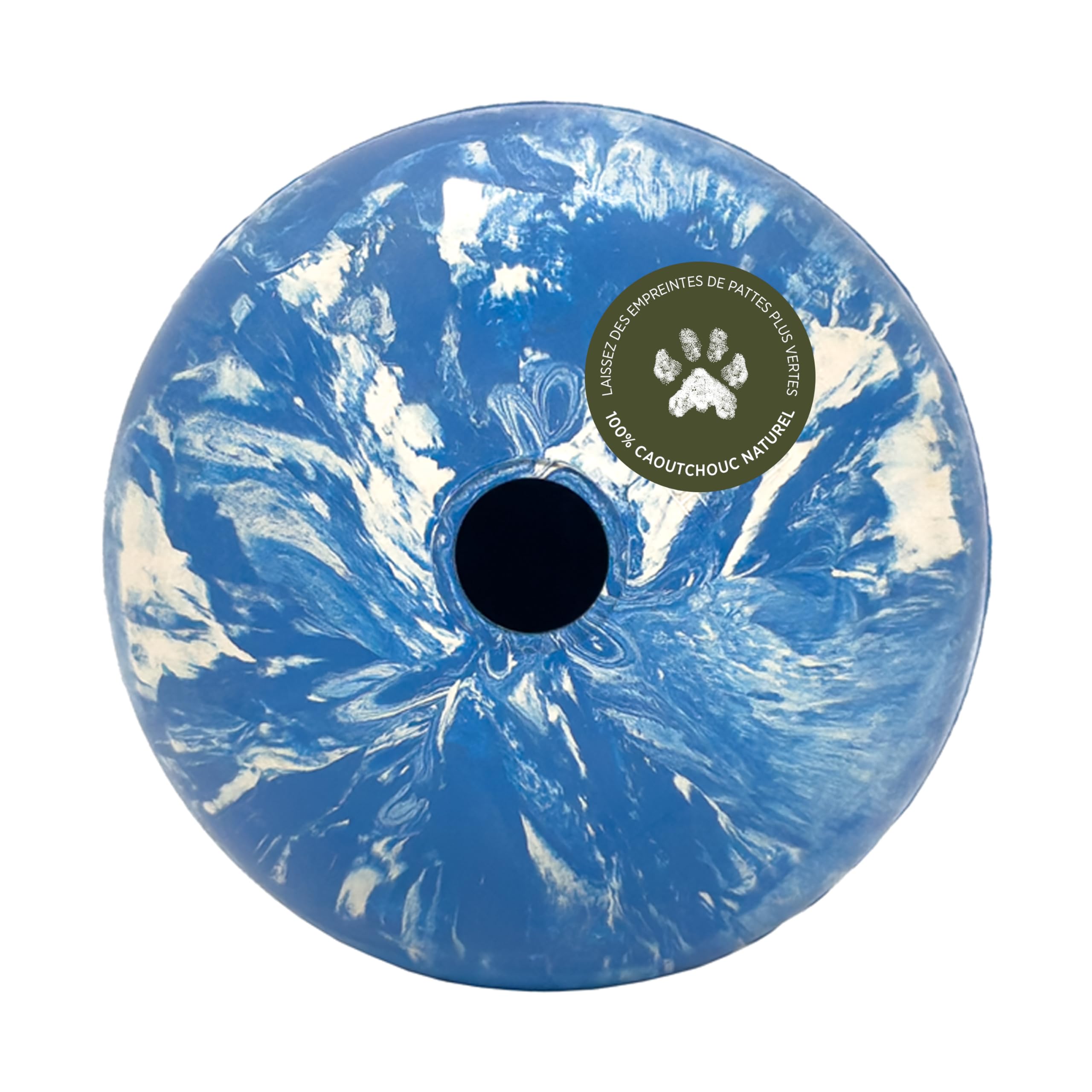 Hevea Planet Ball 2-in-1 Dog Activition & Fetch Toy - Natural Rubber Throw Toy - Tested and Safe Dog Treat Ball