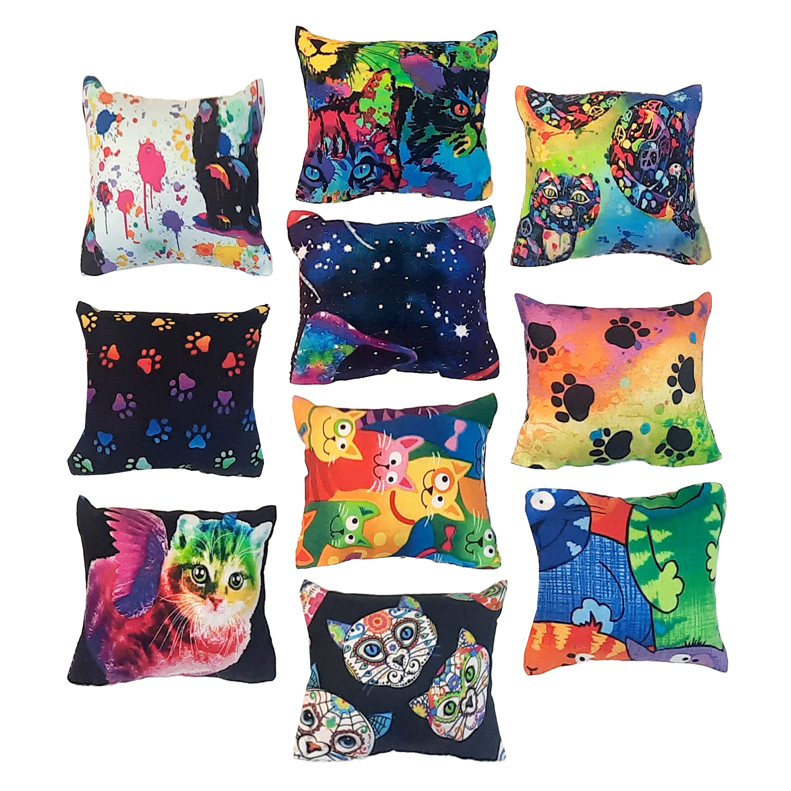 Catnip Pillow Toys Set Of 3, Catnip Pillow, Catnip Toys, Cat Kicker Pillow, Christmas Gifts For Cats, Cat Birthday Gifts, Cat To